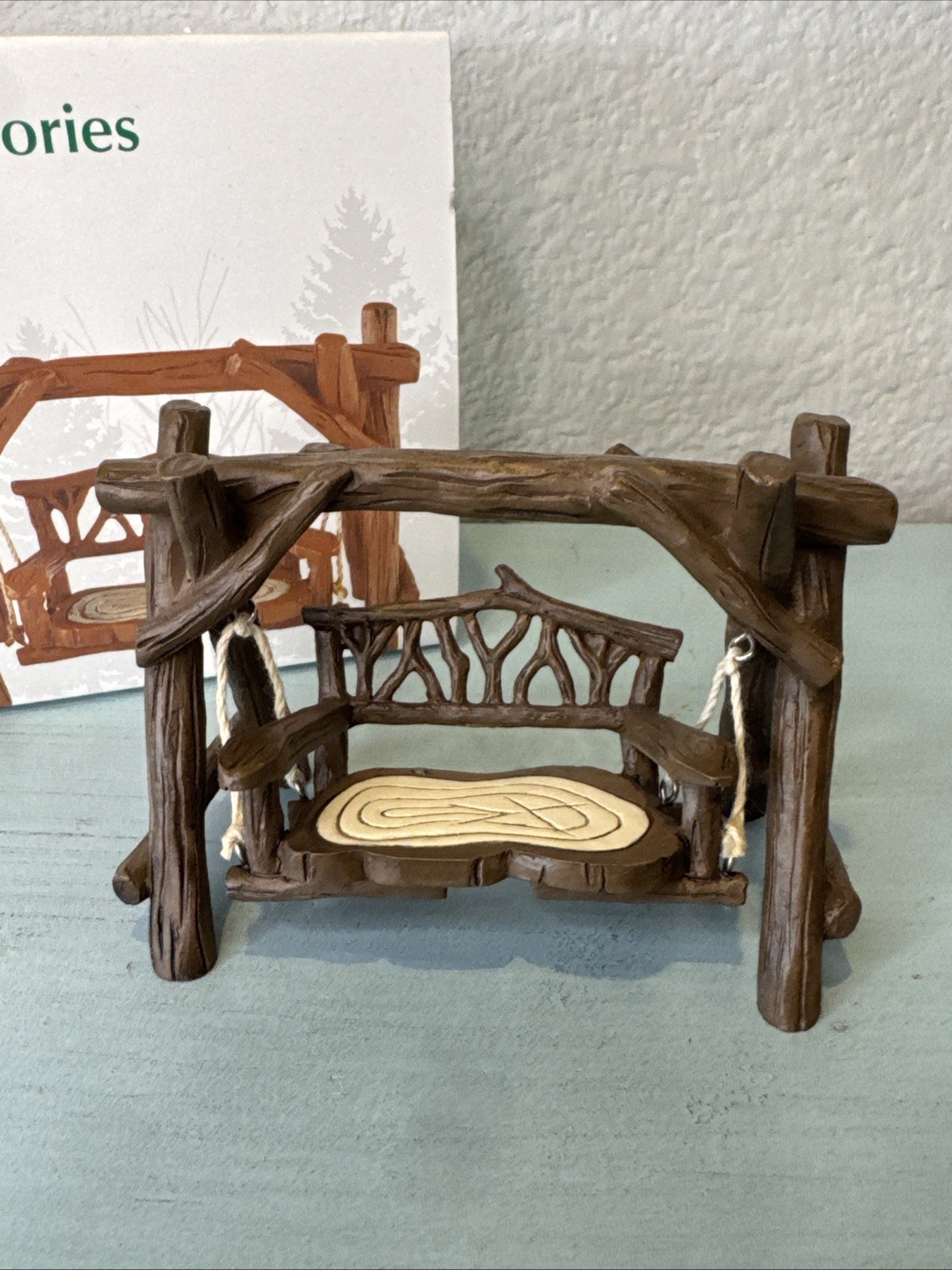 Dept 56 Woodland Swing Village Accessories #4054229 w Original Box