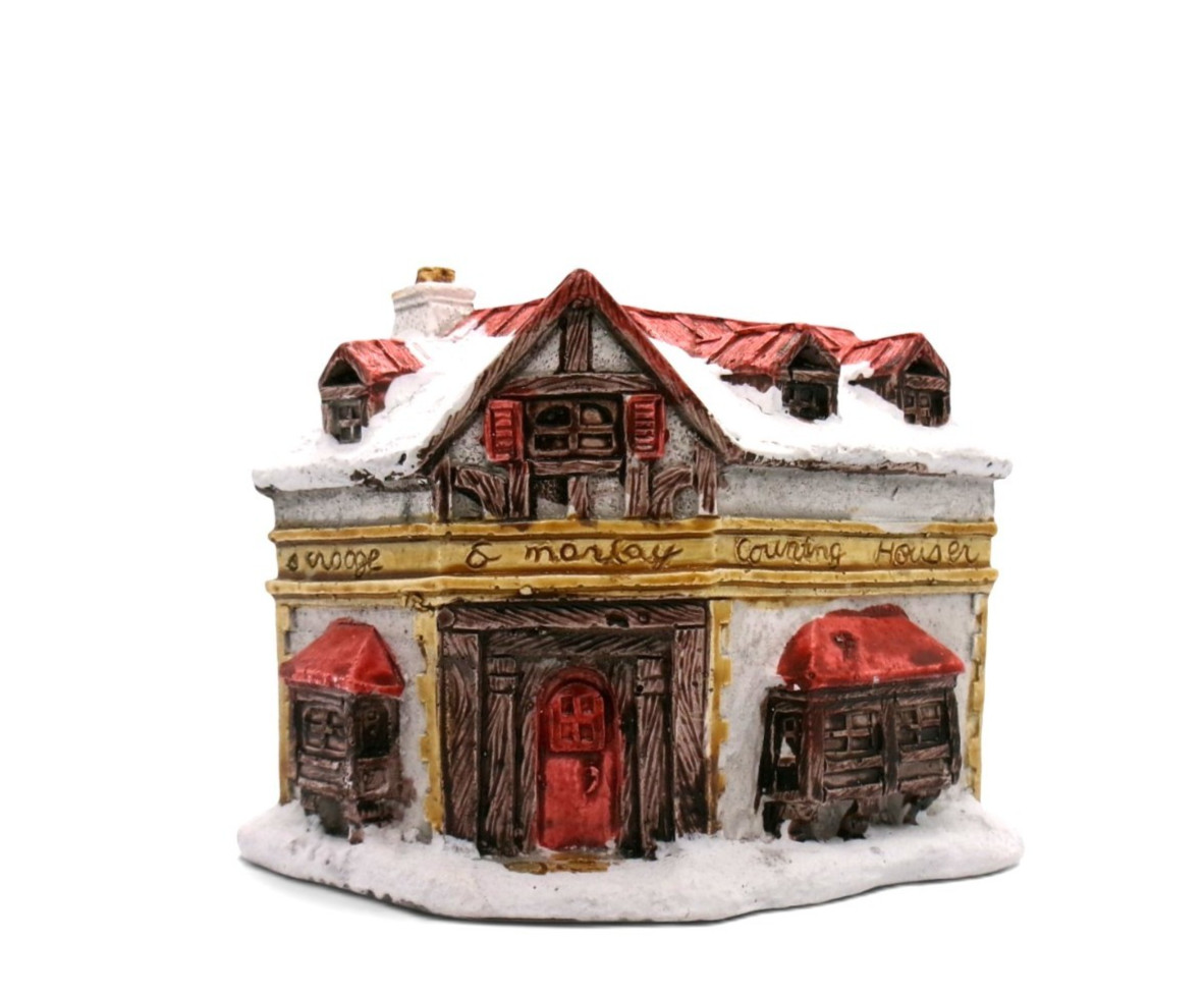 Vintage RSVP Scrooge Counting House A Dickens Christmas 1988