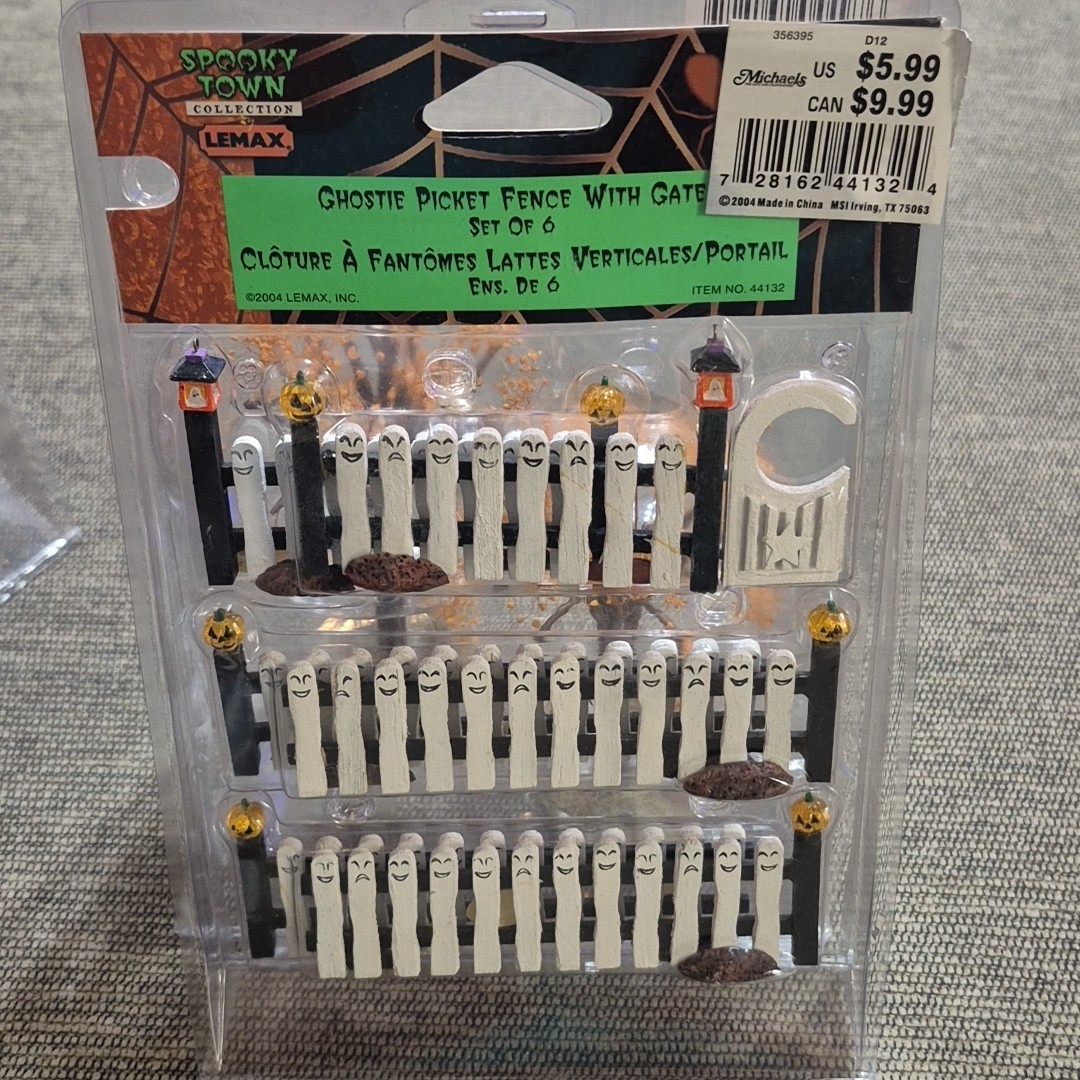 Lemax Spooky Town Halloween Figures Accessories Lights Lot Of 8 NEW UNOPENED