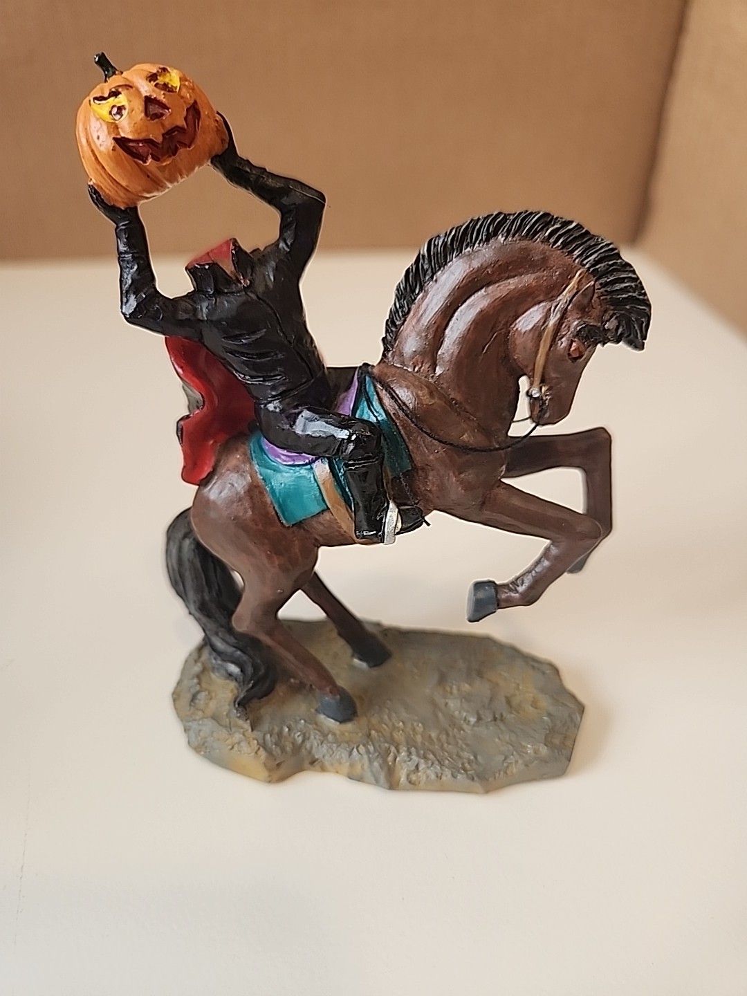 Spooky Town Lemax Headless Horseman Rider Pumpkin Head HALLOWEEN