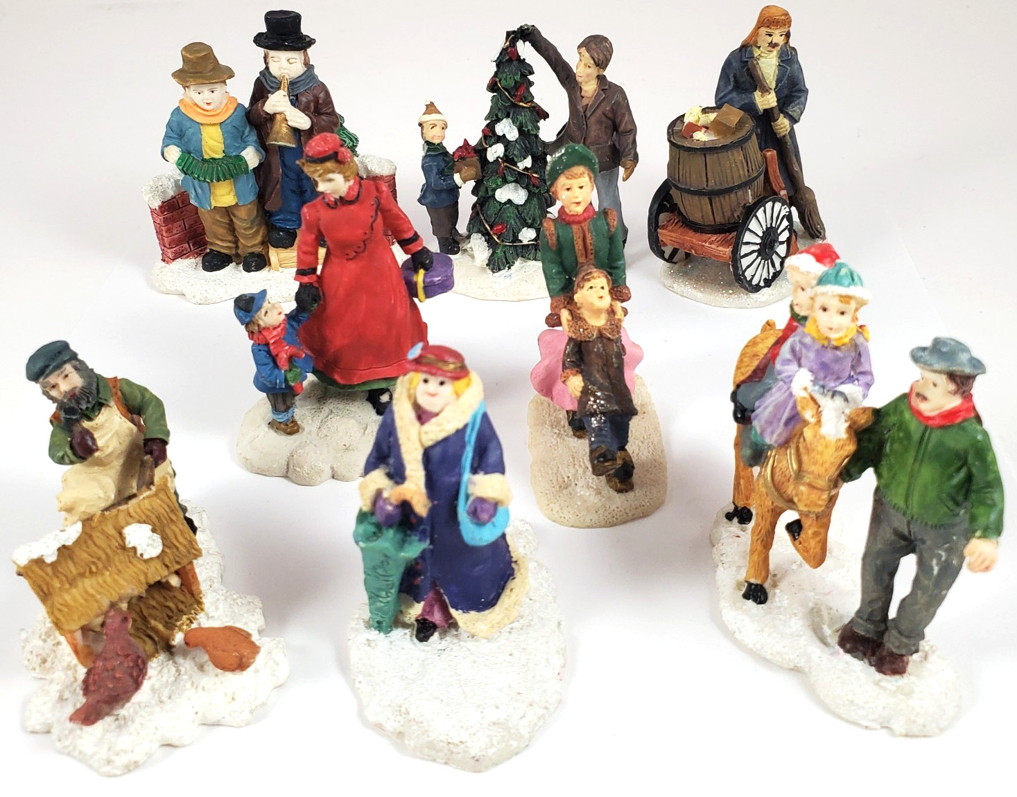 Christmas Town People & Accessories-58pc Mixed Lot -Lemax~Dept 56~O’Well~Other