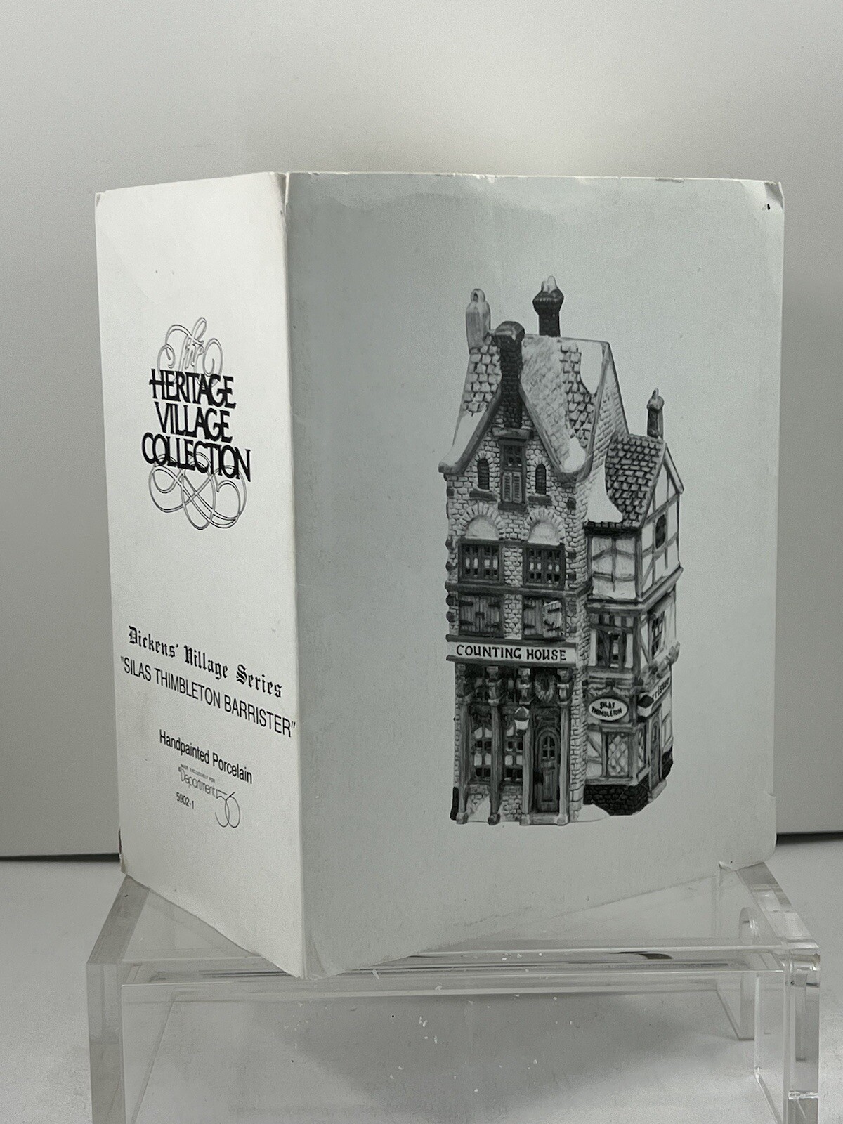 Dept. 56 Dickens’ Village Series “Silas Thimbleton Barrister” #5902-1 in box
