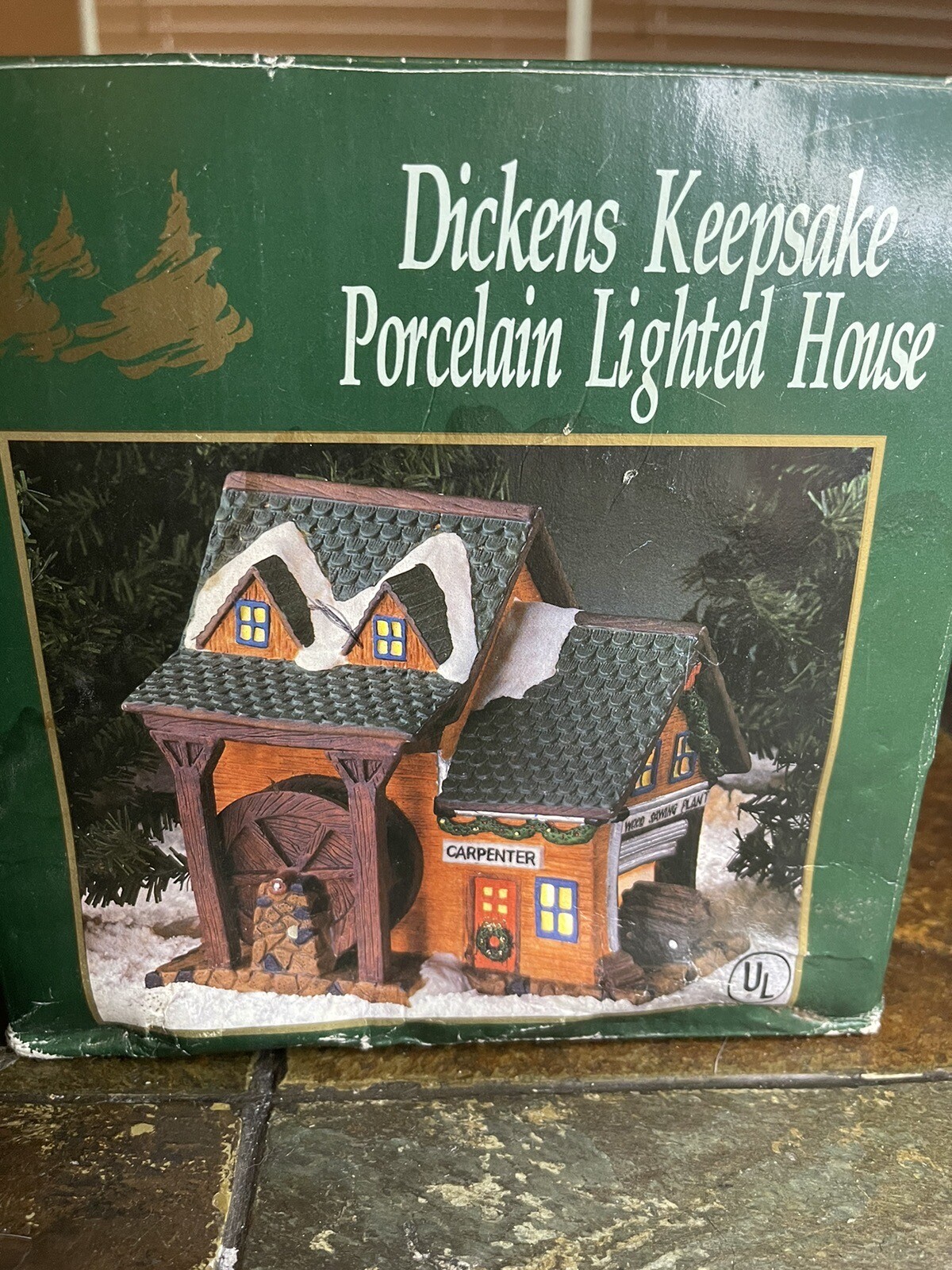 Dickens Keepsake Porcelain Lighted House Carpenter