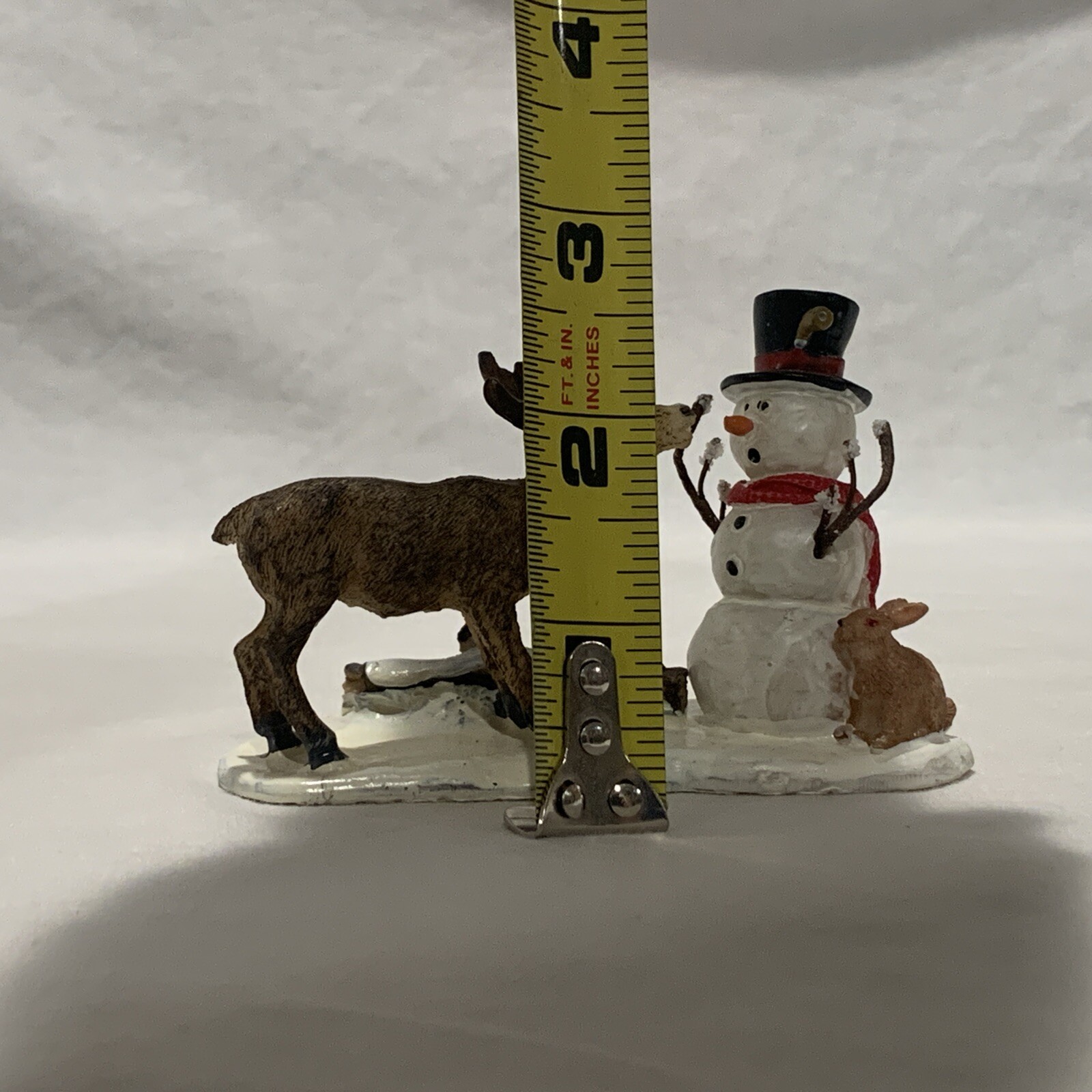 Lemax Christmas Village Snowman & Reindeer Figure Snack Time Accessories #62473