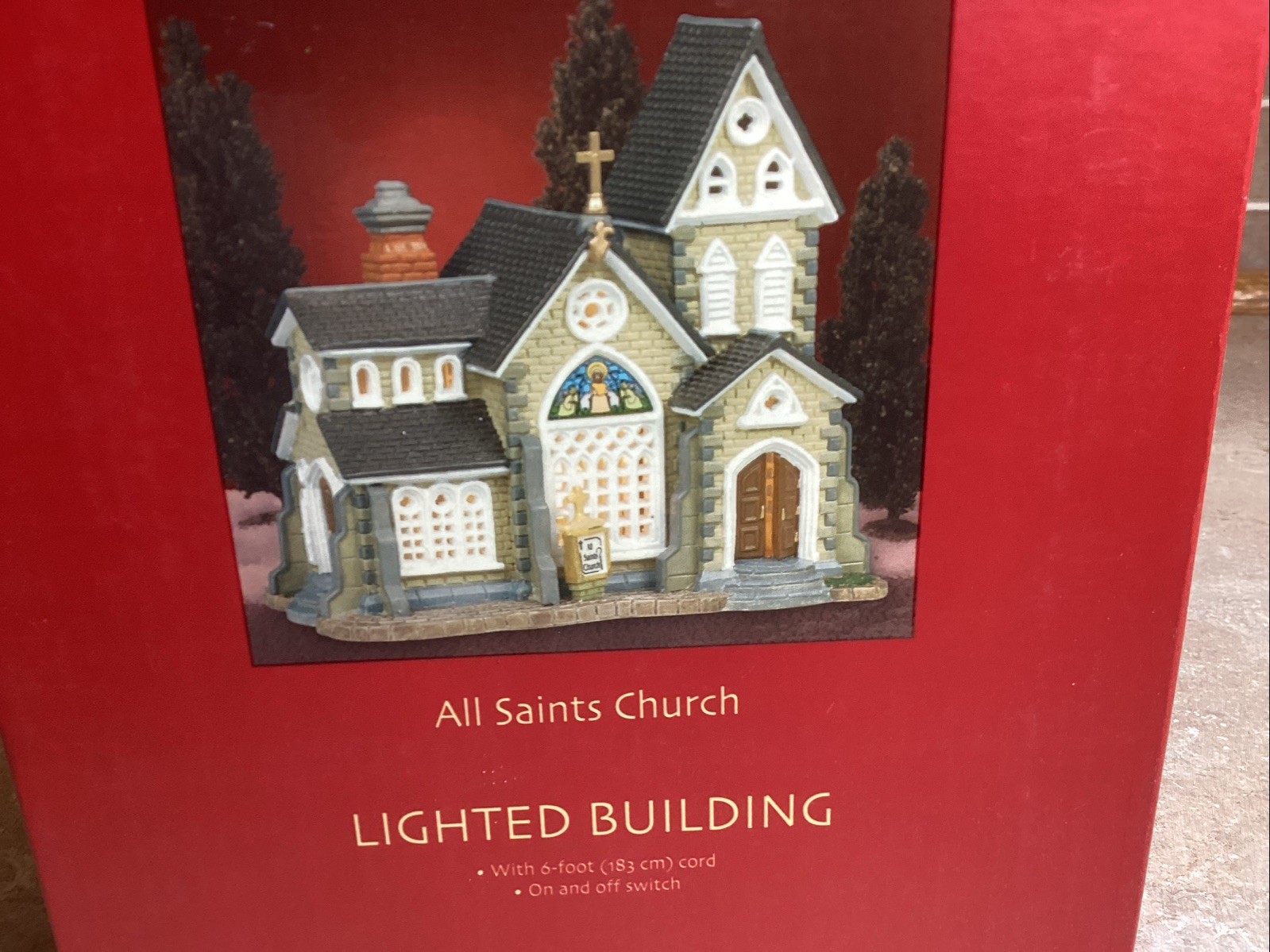 Lemax Gregory’s Manor -Lighted Building In Original Box With Light Cord-7” Tall