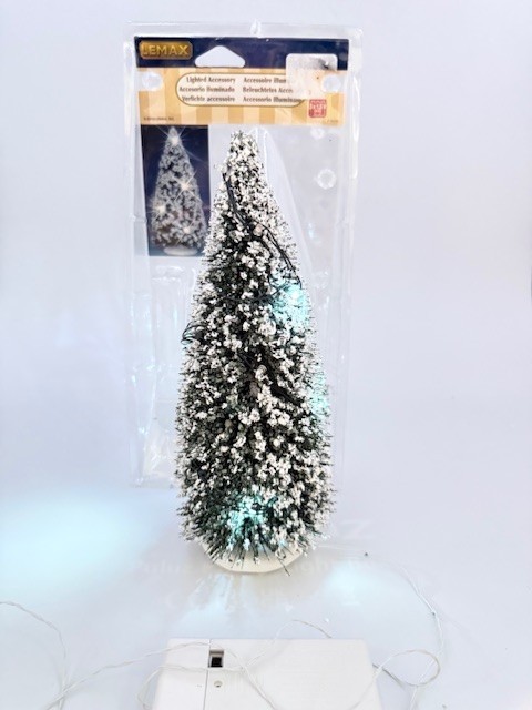 Lemax 2010 Sparkling Winter Tree #04252 Magical Winter 9″ magnet base #3