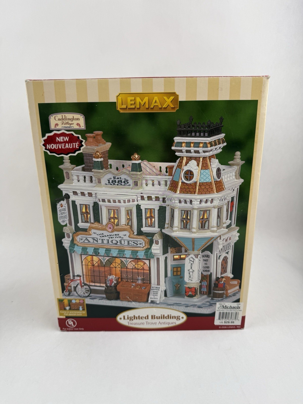 LEMAX Treasure Trove Antiques Caddington Village 2006 Building Please Read