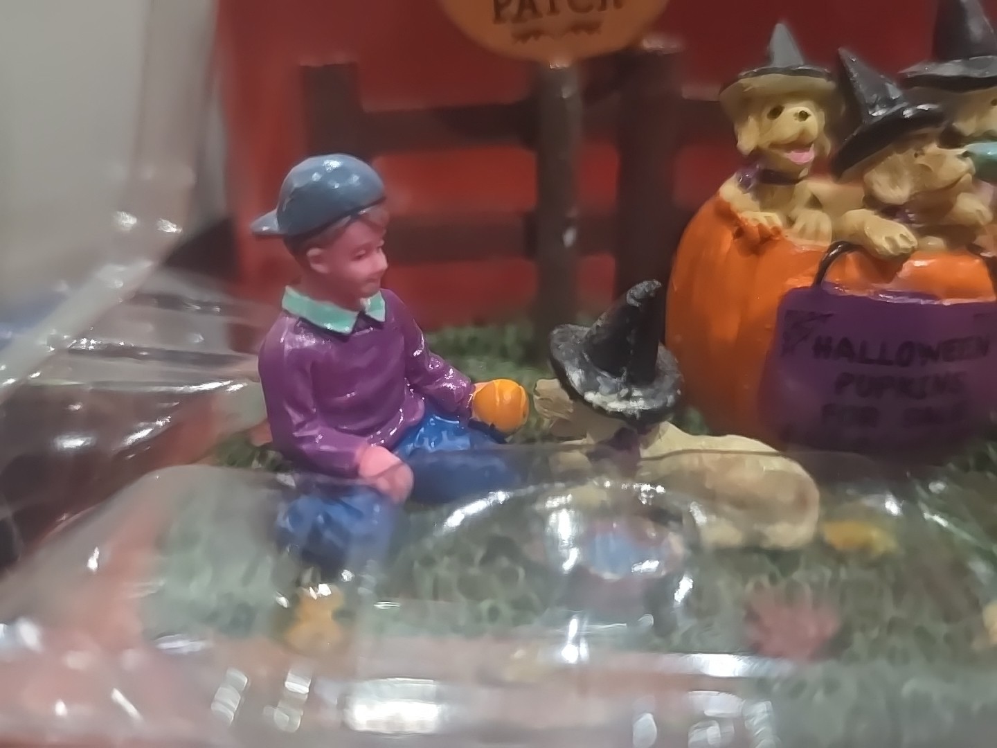2016 Lemax Spooky Town Patty’s Pumpkin Patch Halloween Pupkins For Sale Retired