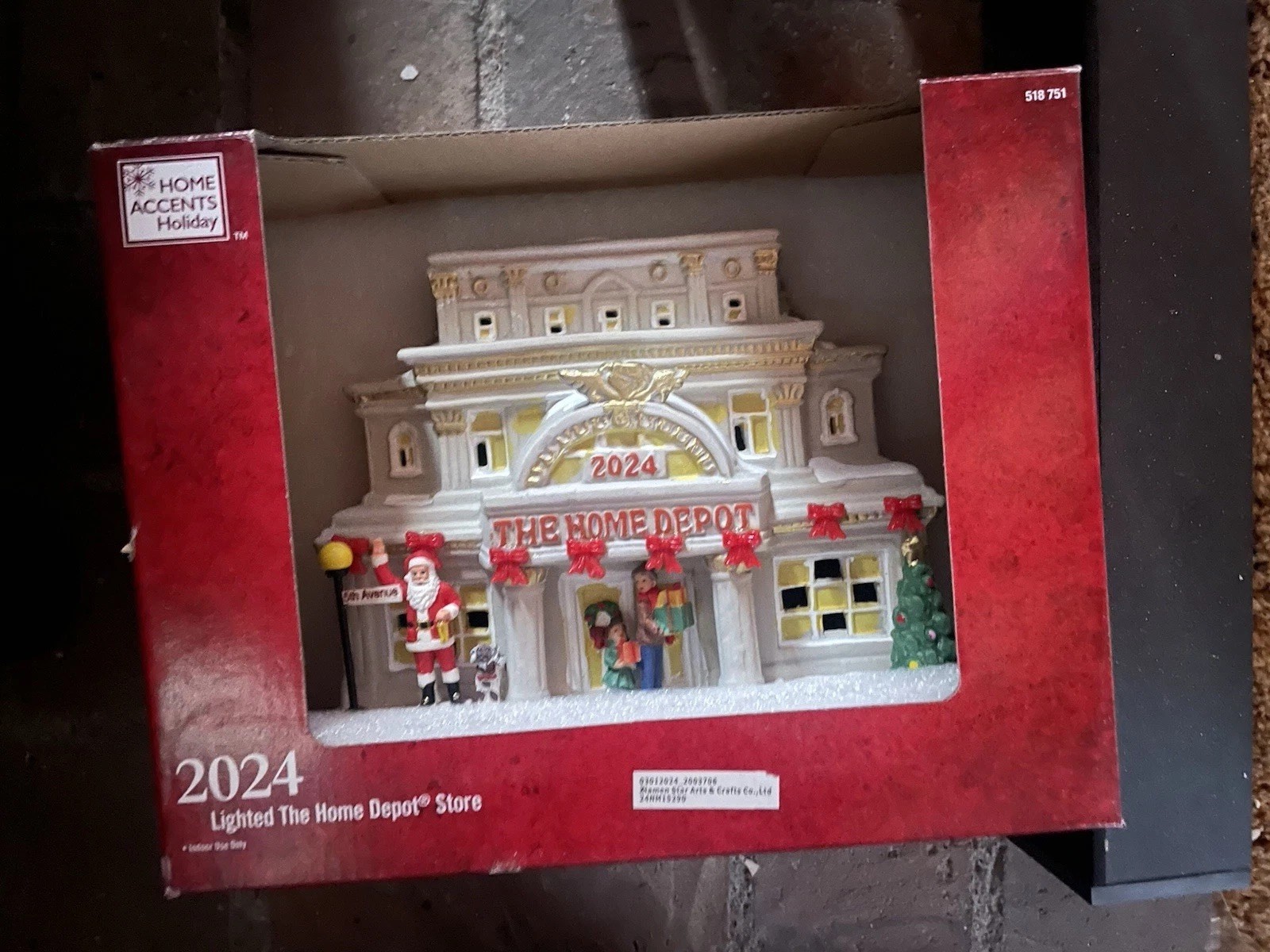 2024 Canterbury Lane Lighted The Home Depot Storefront Christmas Village Decor