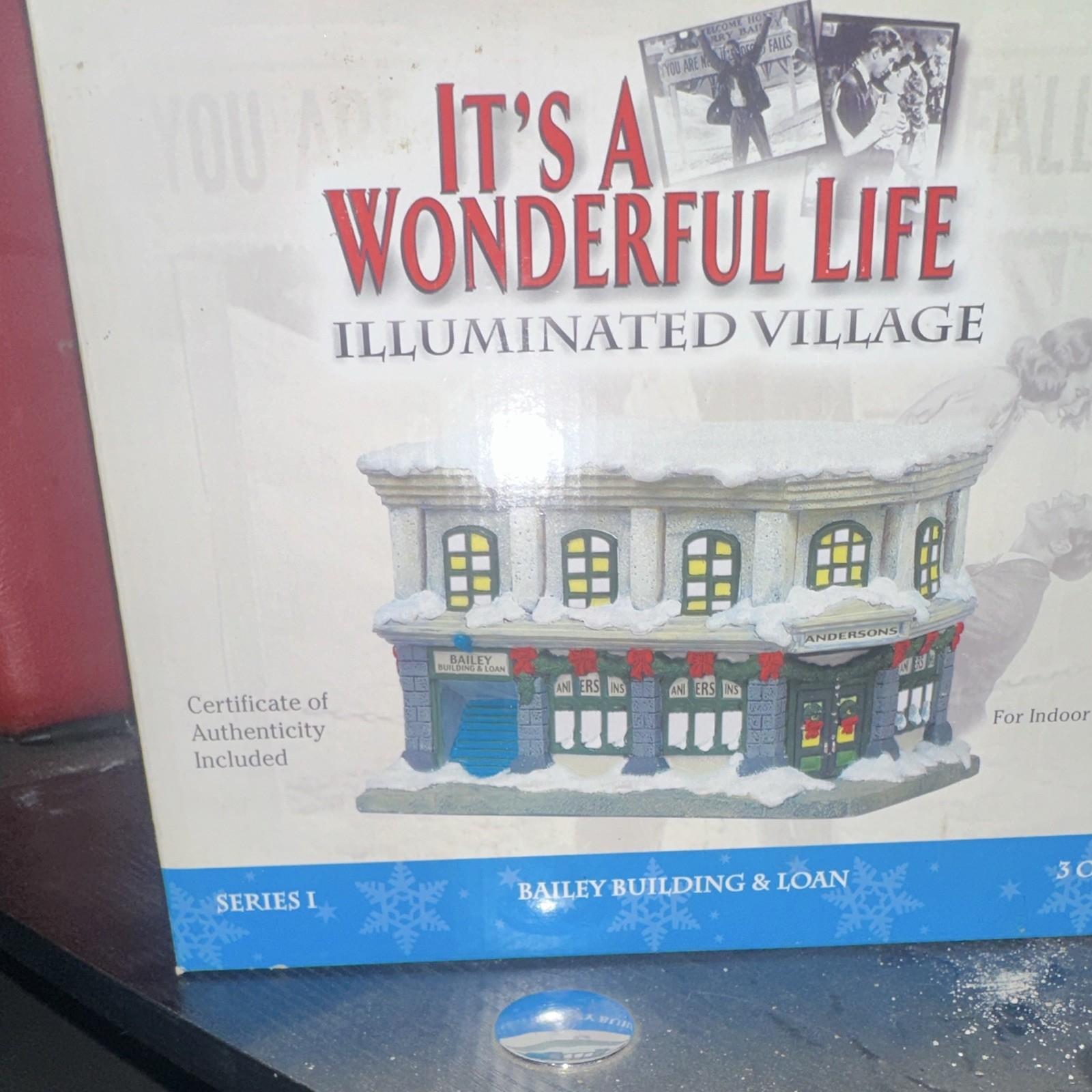 It’s a Wonderful Life Illuminated Village Bailey Building & Loan Boxed Ceramic
