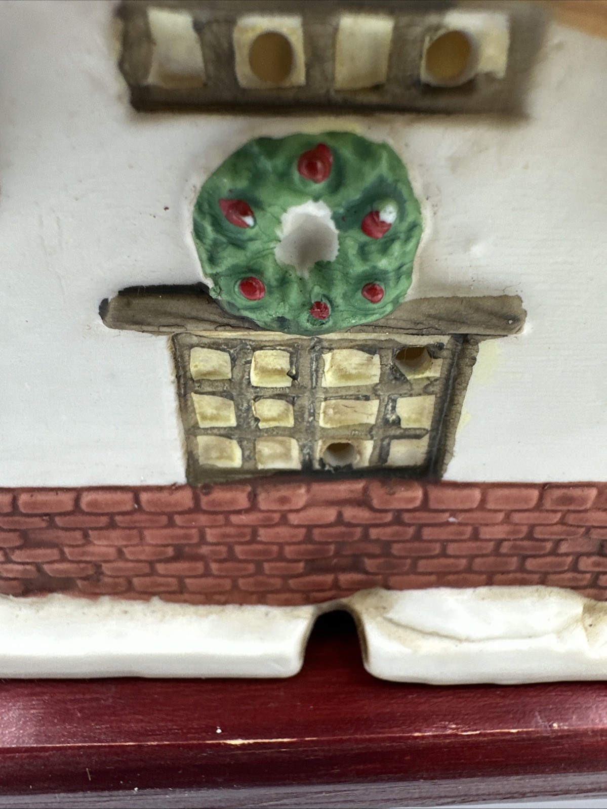 Vintage 1992 “The Giving Gift” Porcelain Christmas Village Cottage House