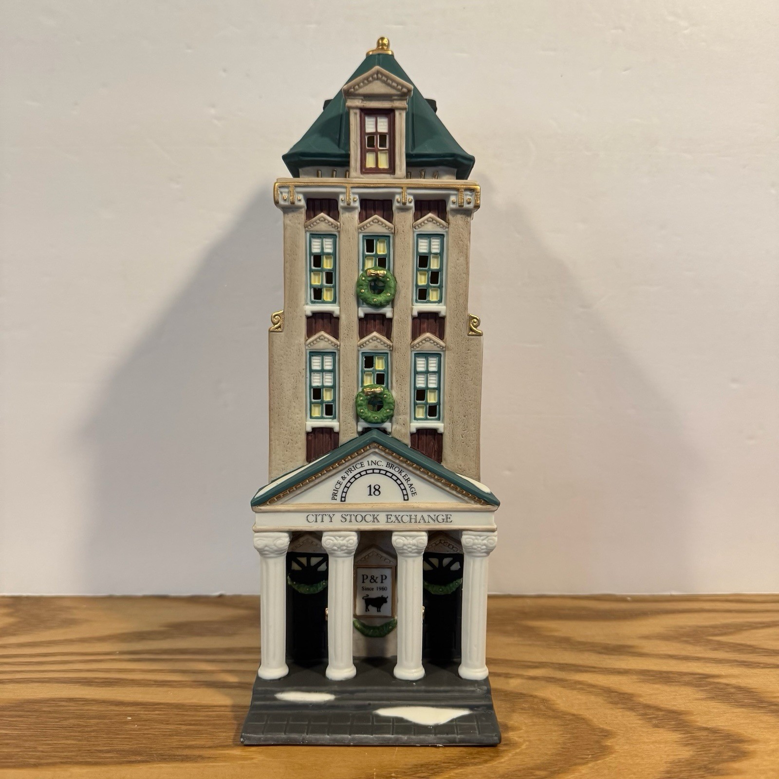 Dept. 56 Christmas In The City 1994 Brokerage House #5881-5 Stock Exchange