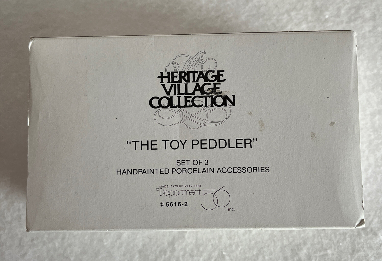 Dept 56 Heritage Village Collection THE TOY PEDDLER Christmas Accessories