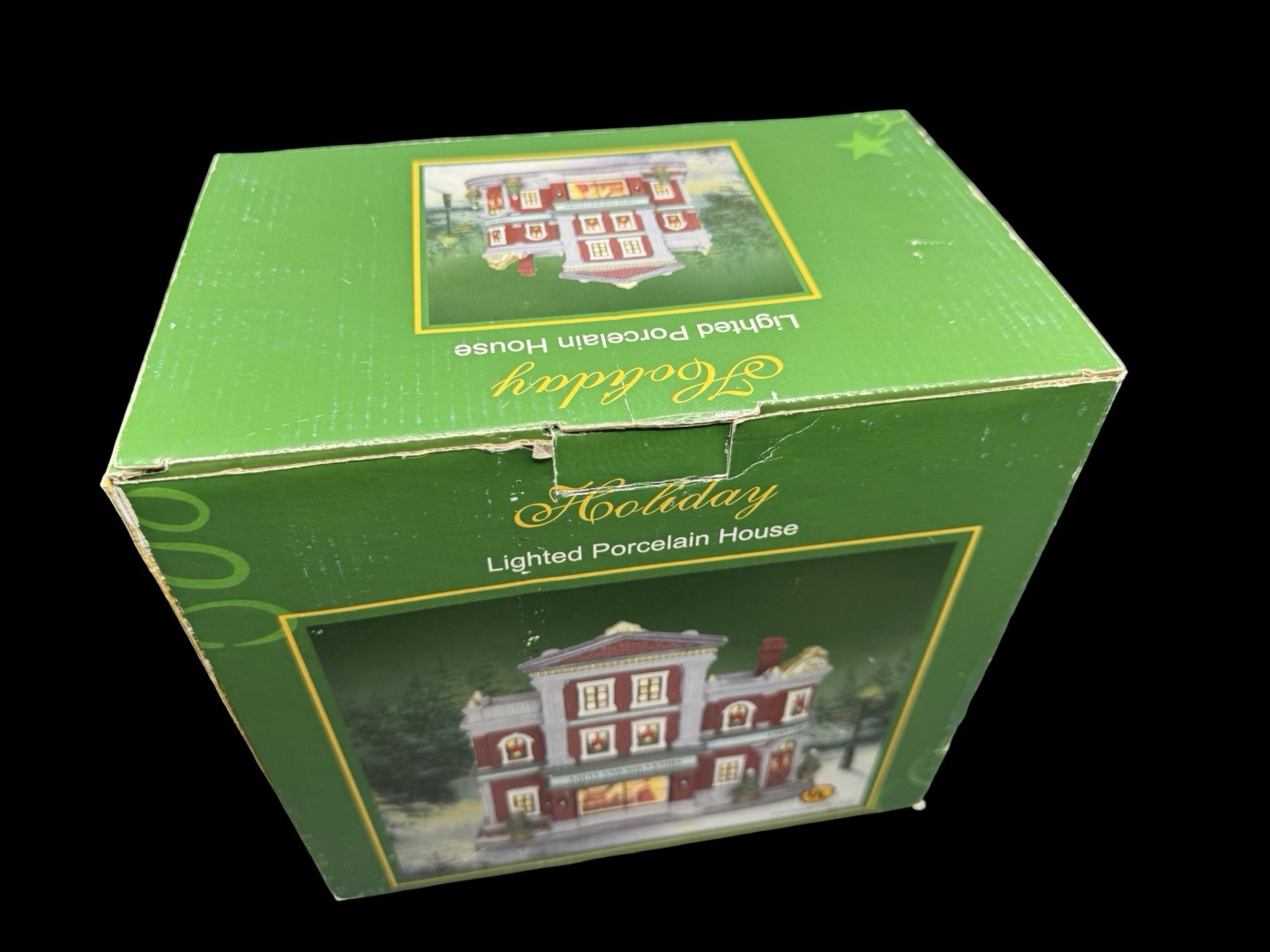UL Christmas Village House Gifts & Souvenirs Shop Ceramic Lighted