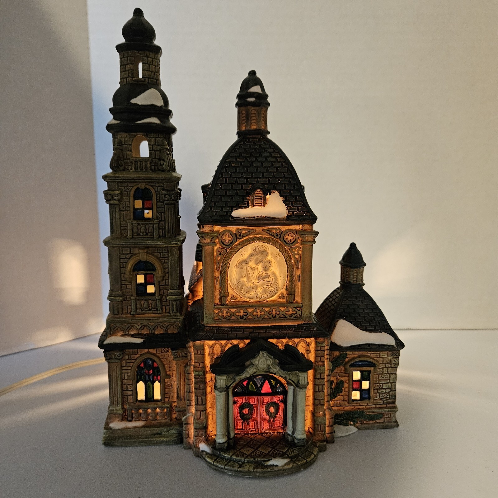 O’WELL Heartland Valley Village Deluxe Lighted Church 1999 Christmas w/ cord