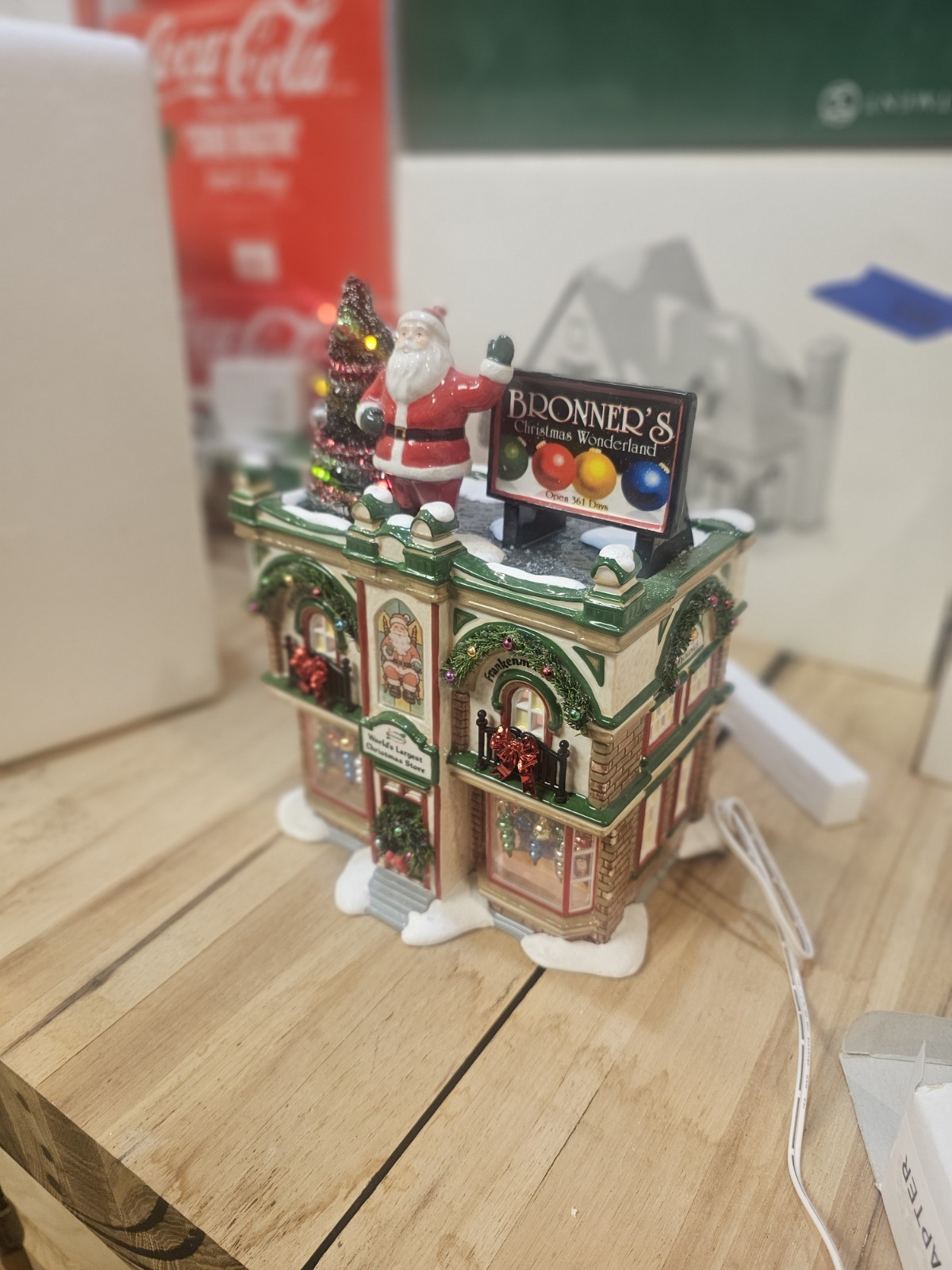 Department 56 Snow Village Bronner’s Christmas Wonderland w/ Box Complete