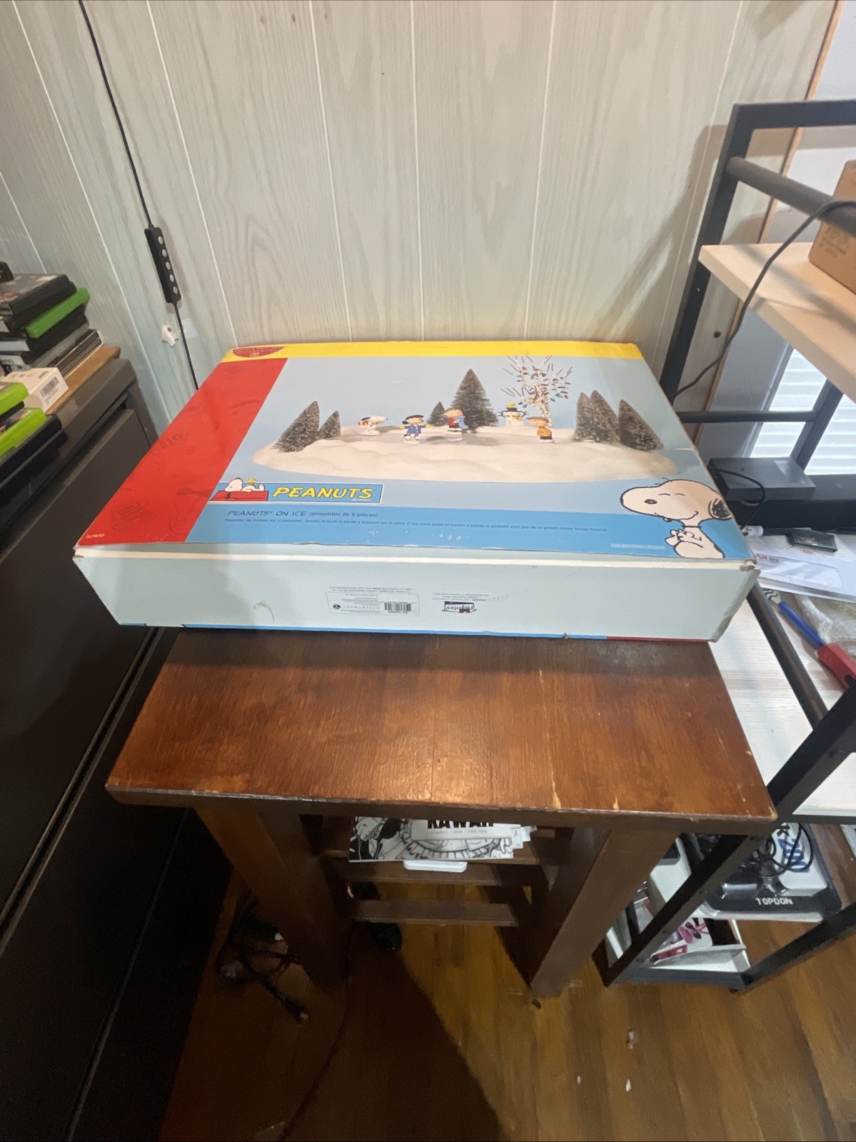 Rare! Department 56, Peanuts on Ice Skating Rink 5659093, Works!