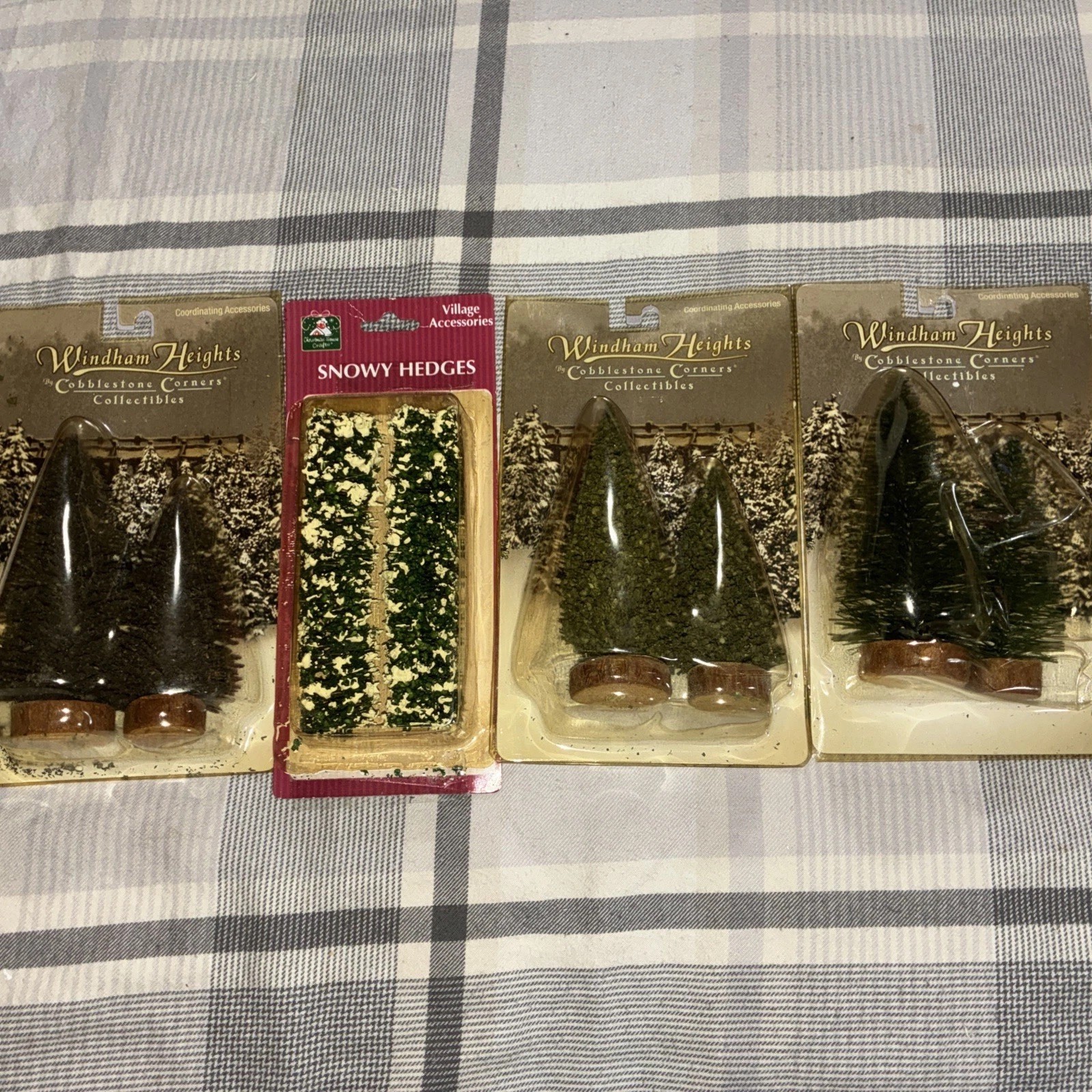 Christmas House & Cobblestone Trees & Snowy Hedges Sale