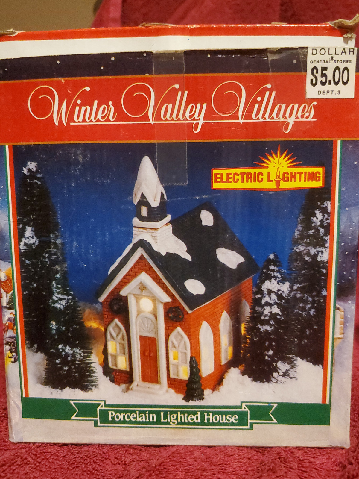 Winter Valley Village Hand Painted Ceramic Church House