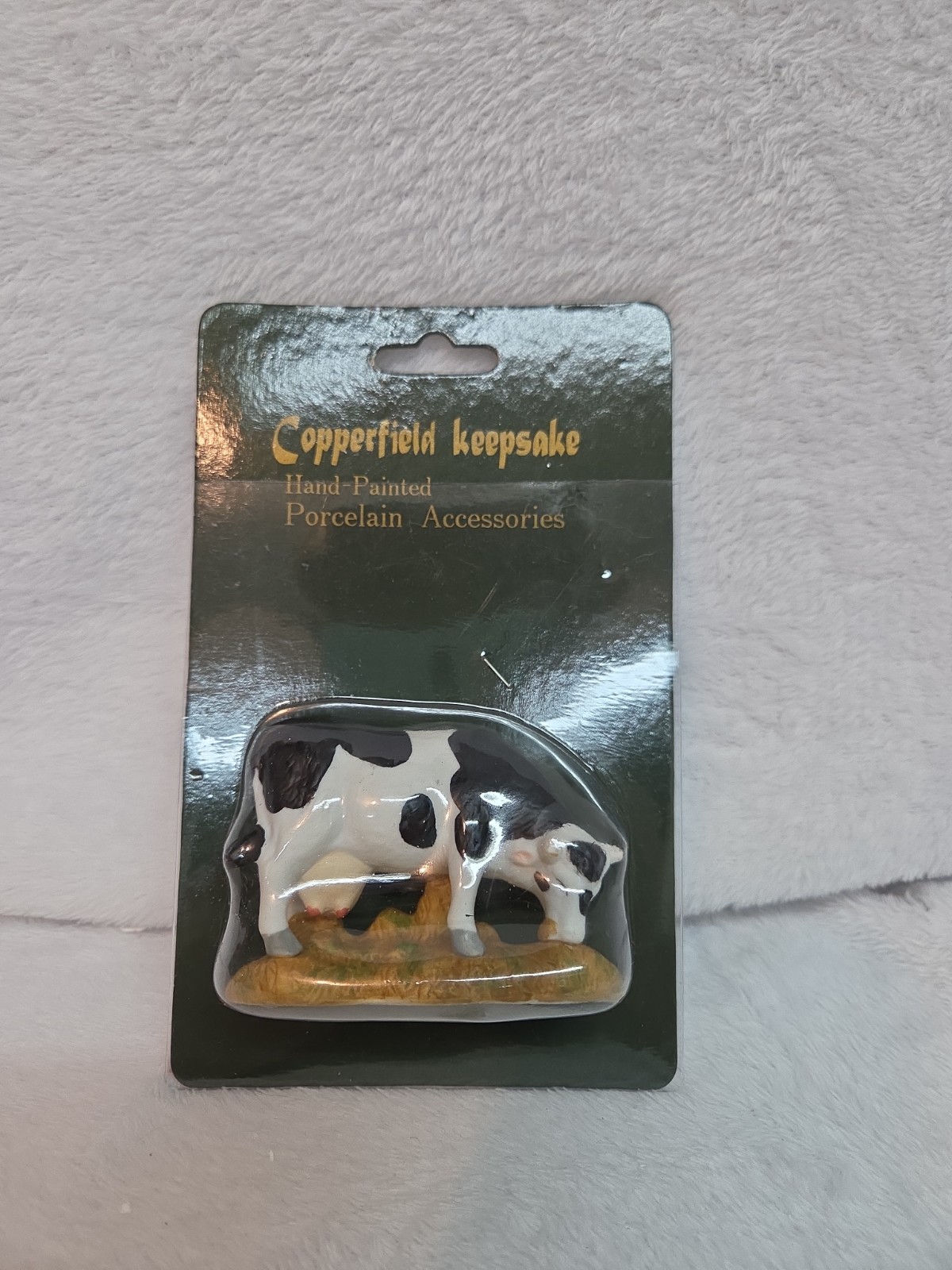 Copperfield Keepsake Hand Painted Porcelain Cow Accessory Original Packaging