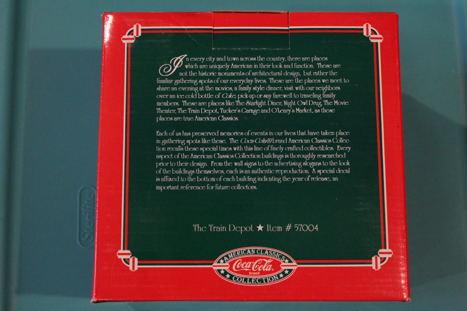 Coca Cola American Classic Collection 1995 Train Depot