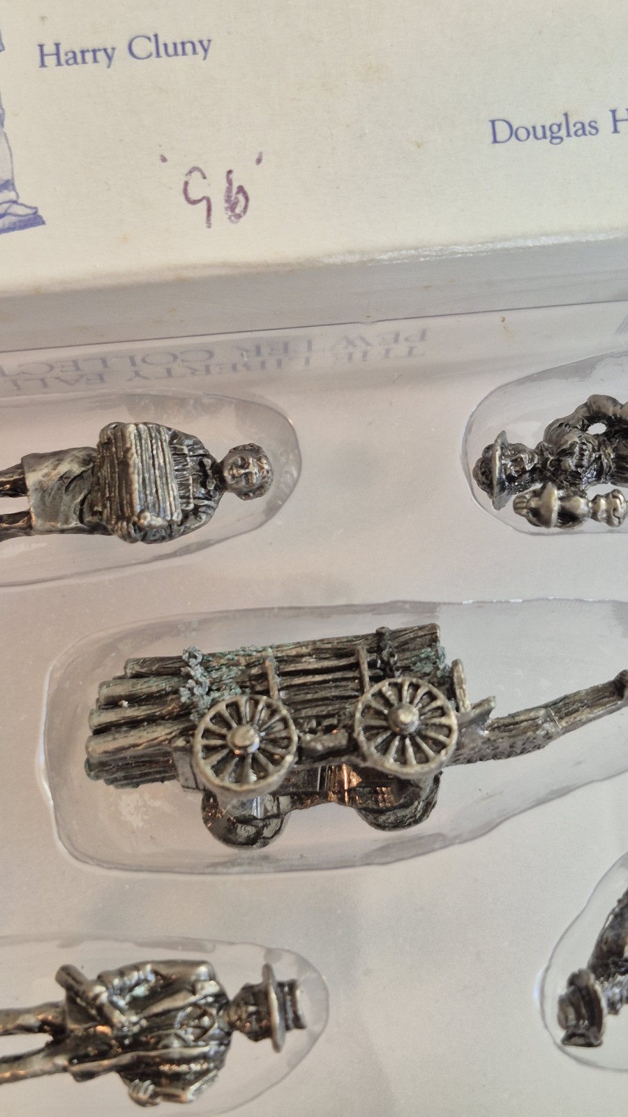 Lot 2 Boxes 1996 Liberty Falls Americana Pewter Collection 10 Figures AH109/110
