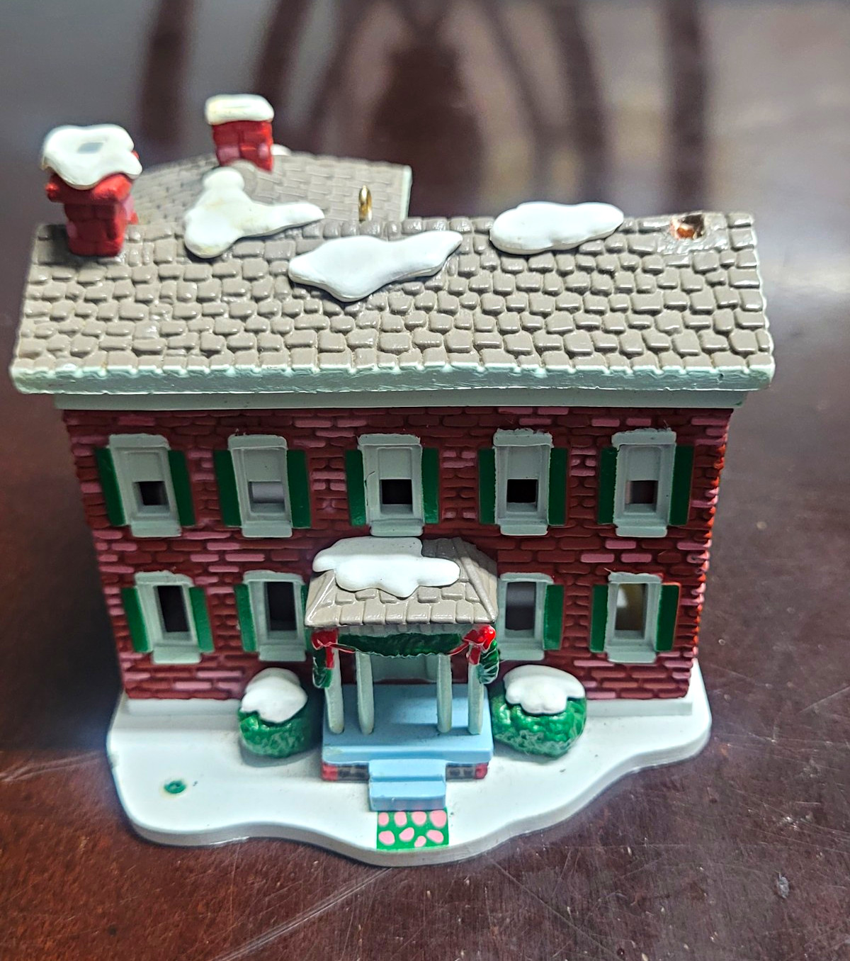 1991 Coca-Cola Christmas Village House Ornament.