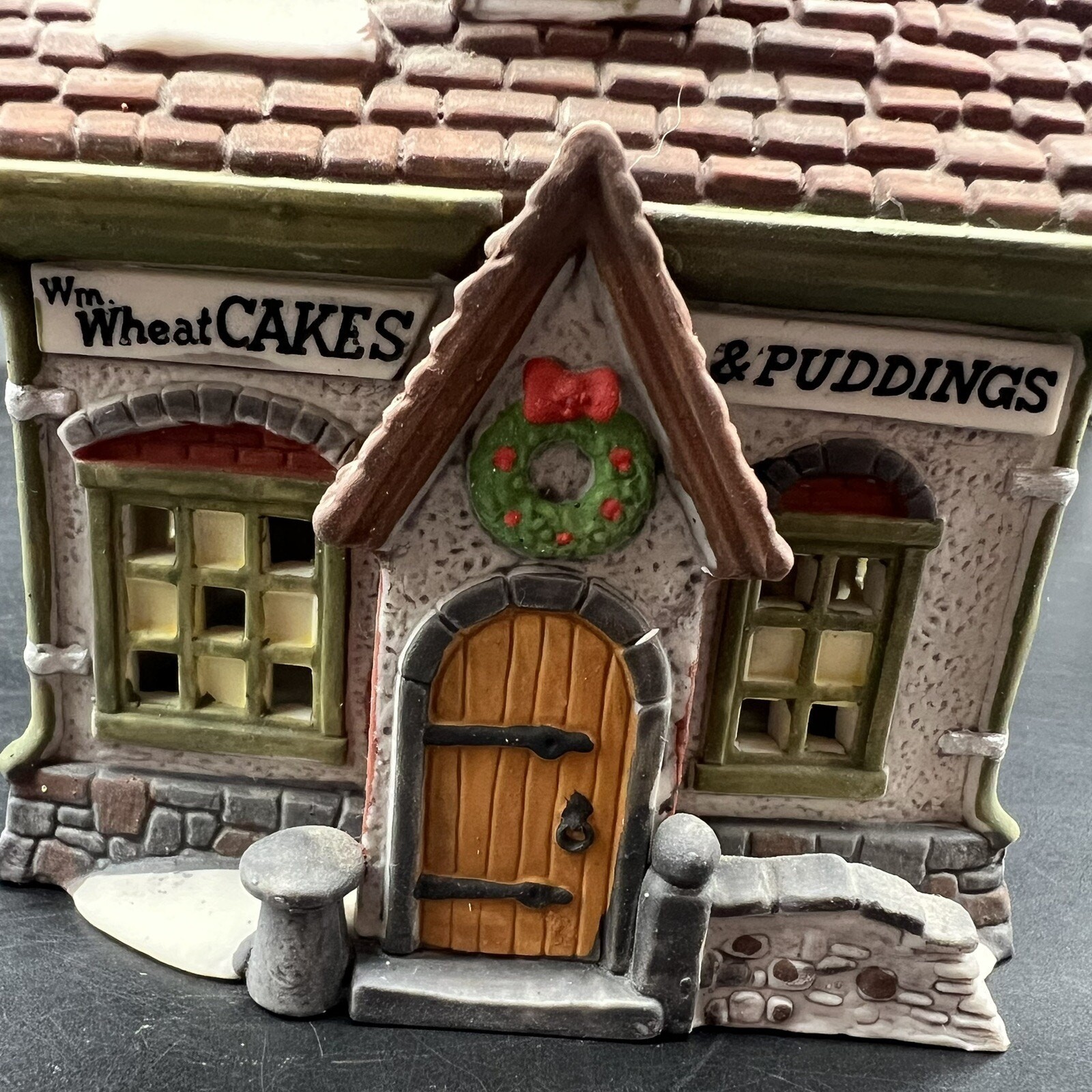 Dept 56 WM Wheat Cakes & Puddings 1993 Retired Dickens Village Bakery 5808-4