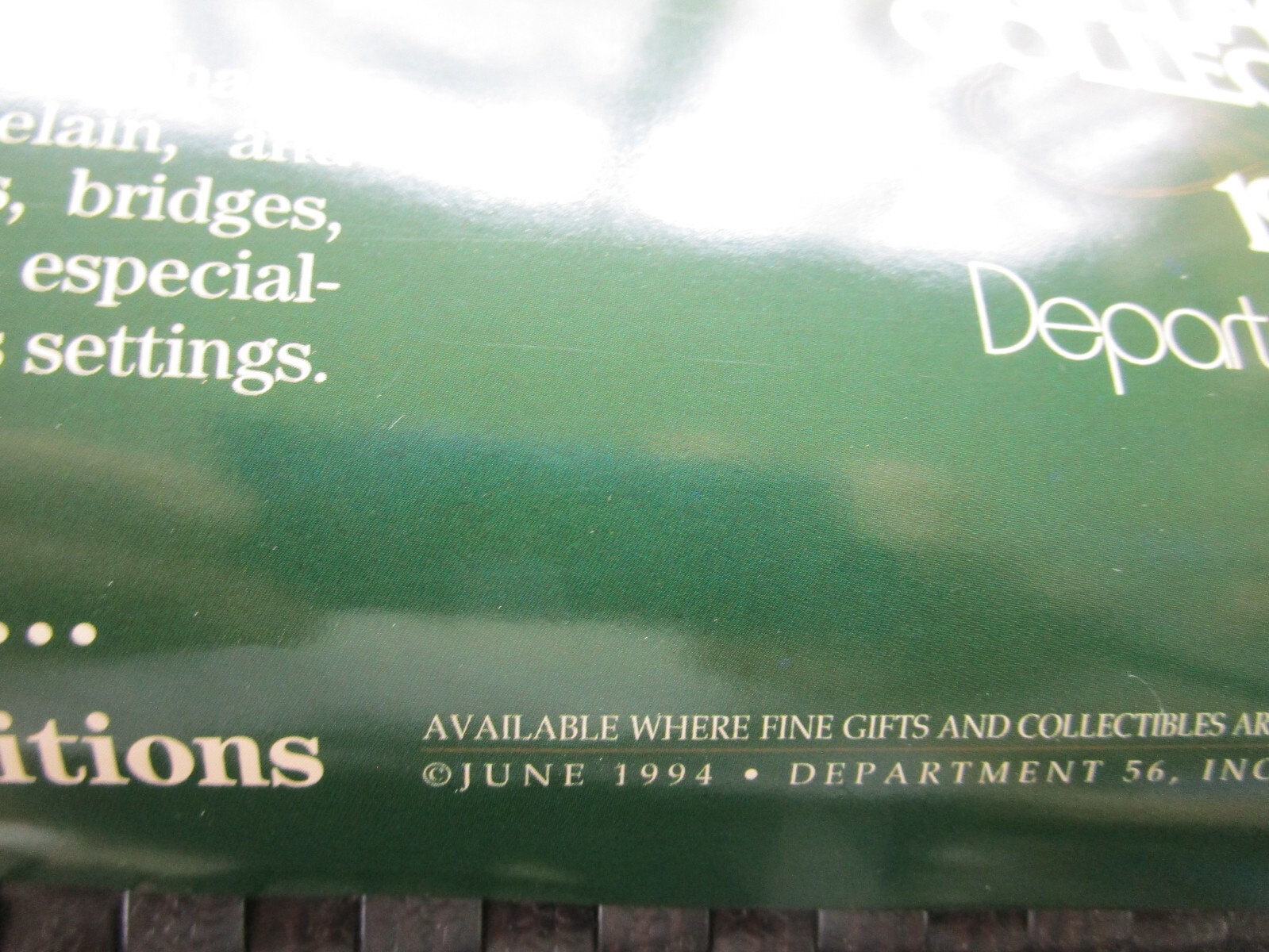 167 Reasons to Collect Heritage Village by Dept. 56 Poster 1994 ~ 23″ x 37″ NEW