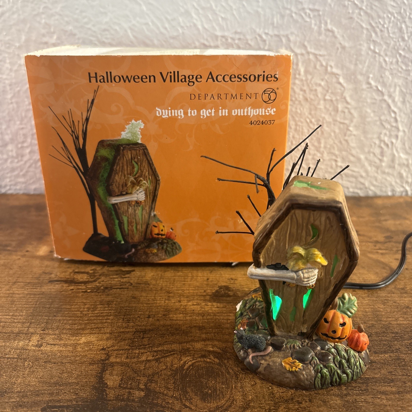 Dept 56 Halloween Dying To Get In Outhouse Village Accessory 4024037 department