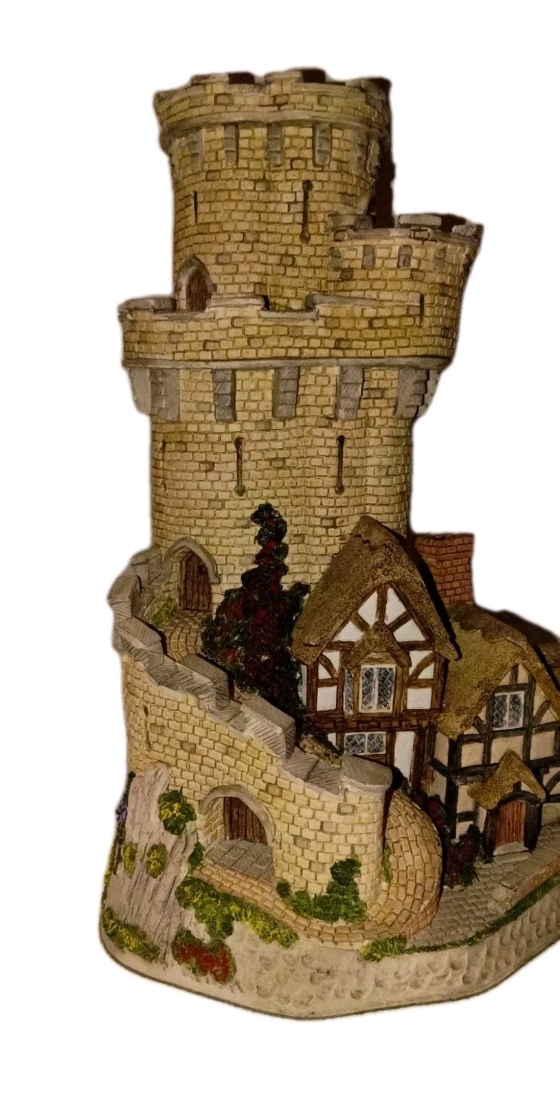 Signed David Winter The Castle Cottage of Warwick 1993 w/ COA and Box