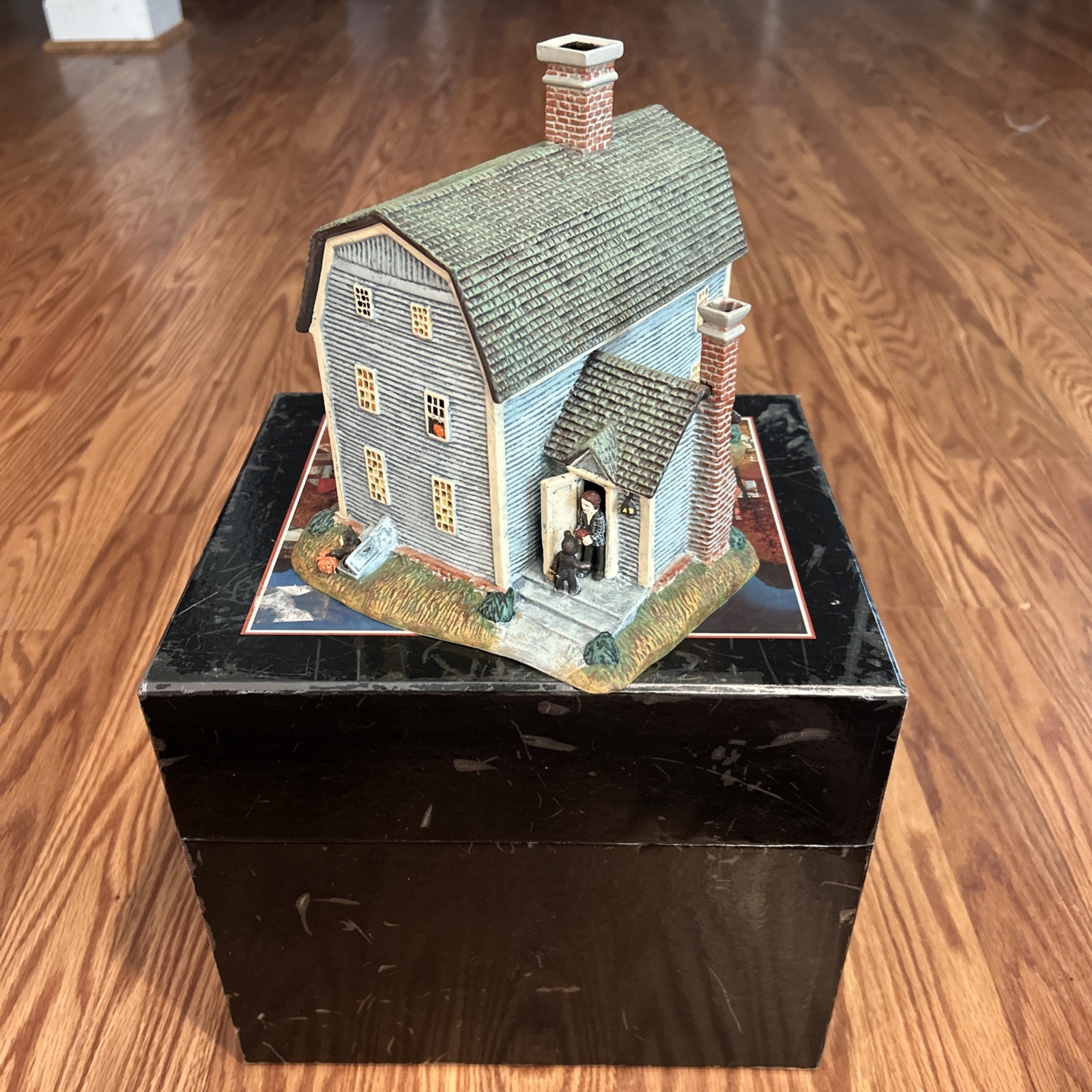 Lang Wise My First Halloween Grandmas house Folk Art Villages Light Bulb Box
