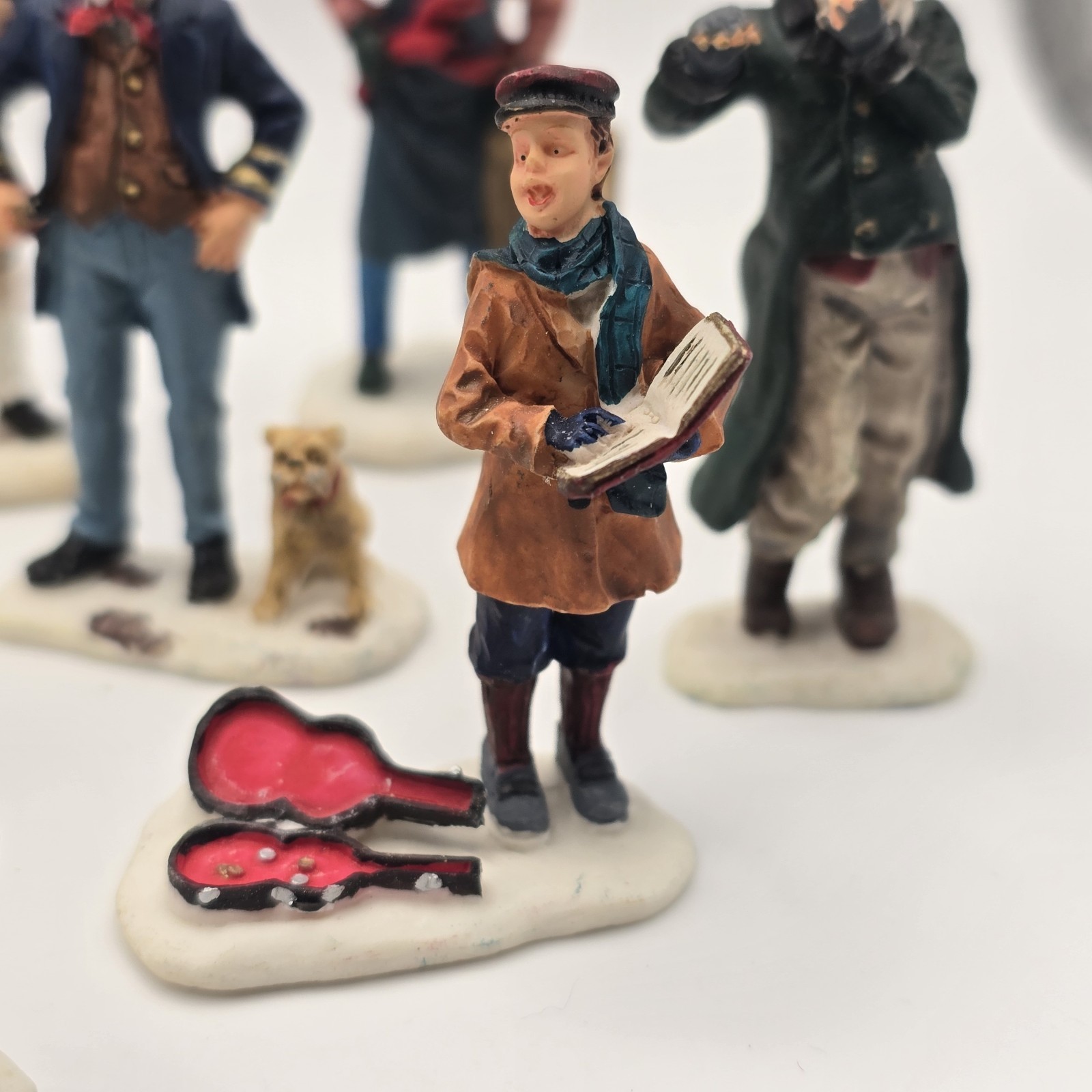 Bundle Of 10 Lemax Holiday Mini Figures~ Townspeople~ Vintage