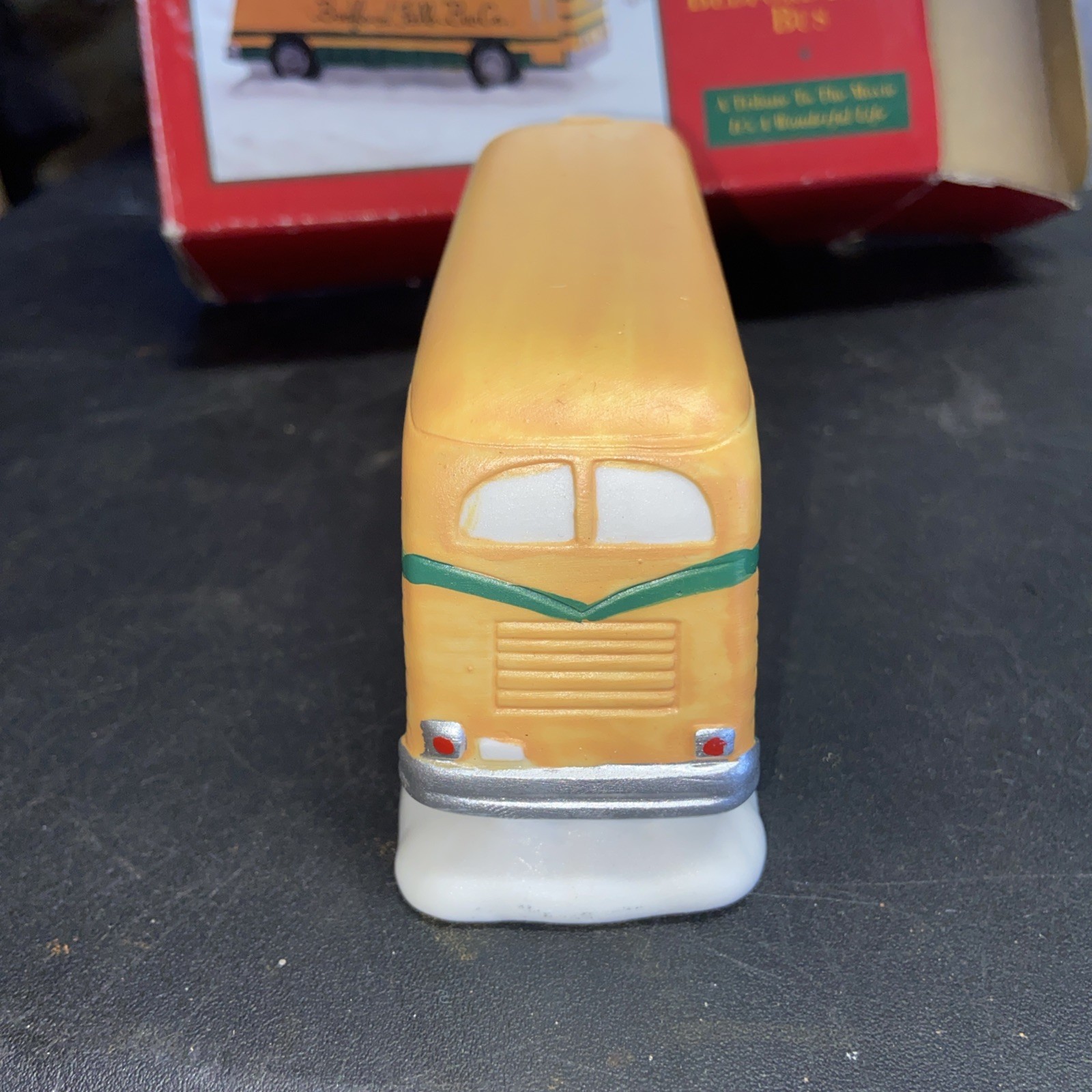 ITS A WONDERFUL HOLIDAY LIFE BEDFORD FALLS School Bus With Box 1996 Vintage
