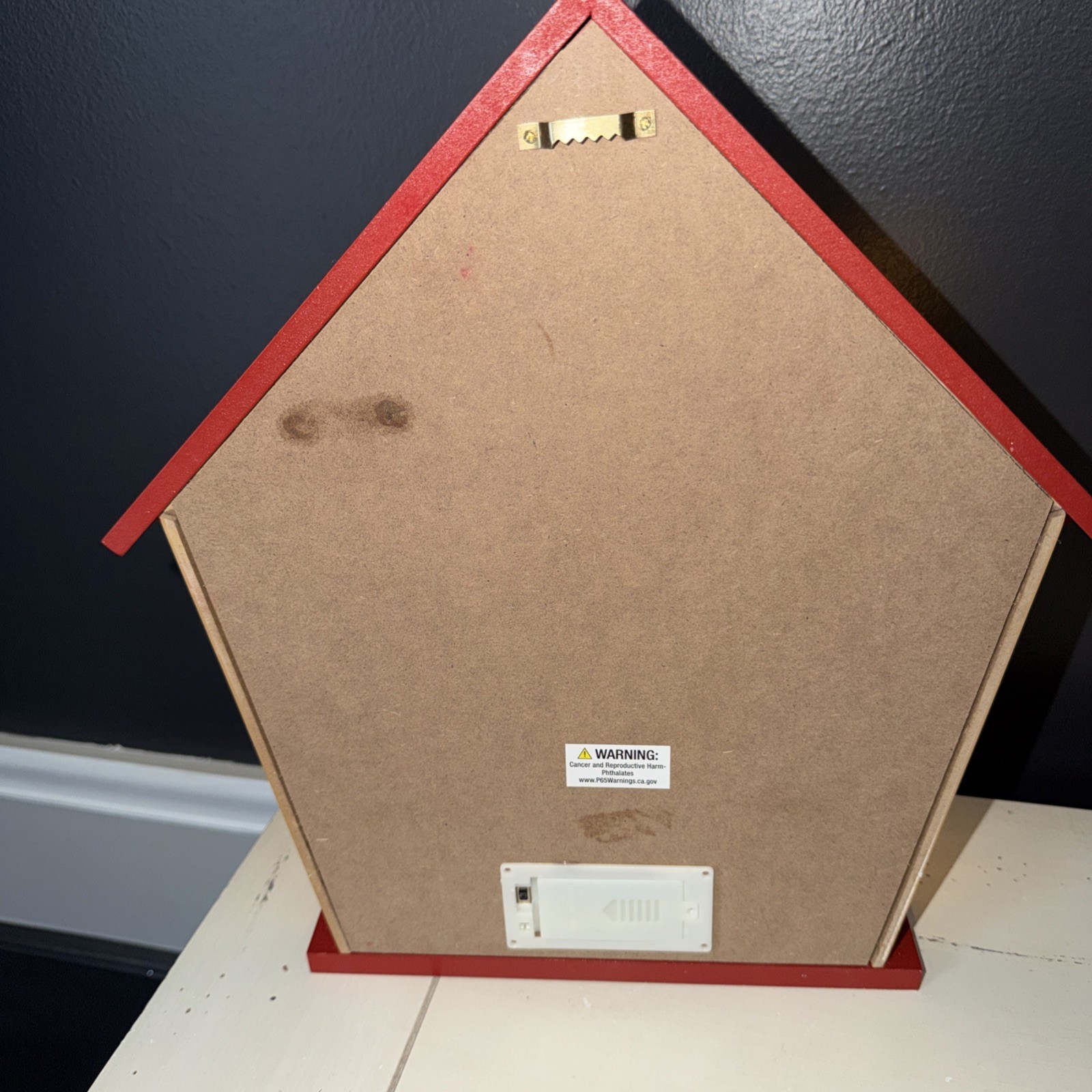 Wood Light Up Ginger Bread House Table Top Or Hang Battery