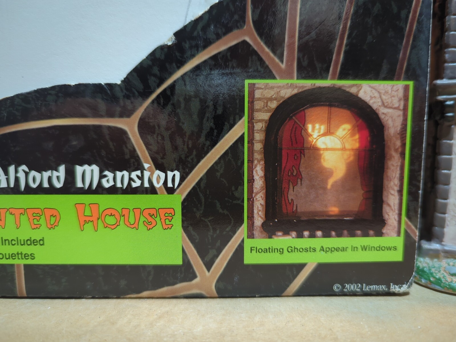 Lemax Spooky Town Alford Mansion Halloween Haunted House Light up w/Box