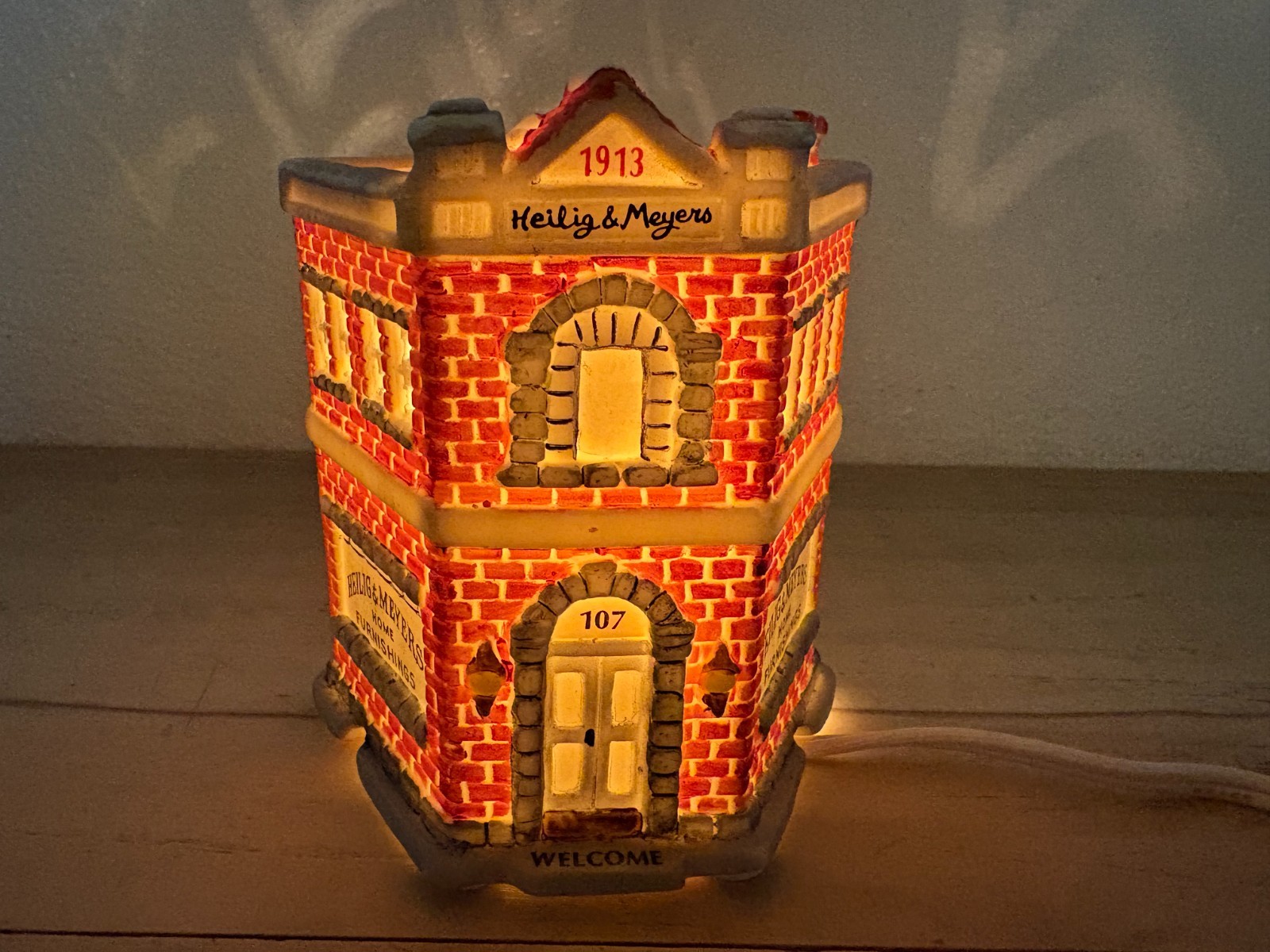1994 American Landmarks Collection Christmas Heiling & Meyers Porcelain Store