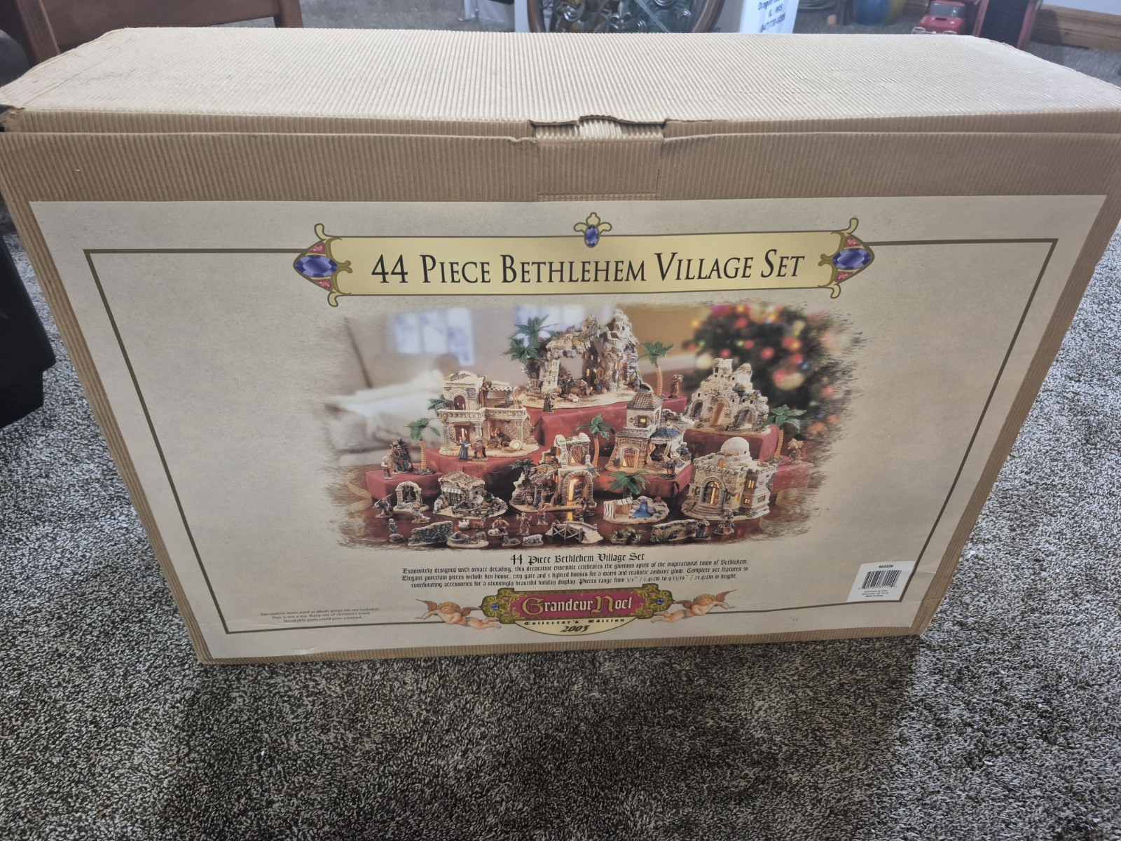 2003 GRANDEUR NOEL 44 PIECE BETHLEHEM VILLAGE SET