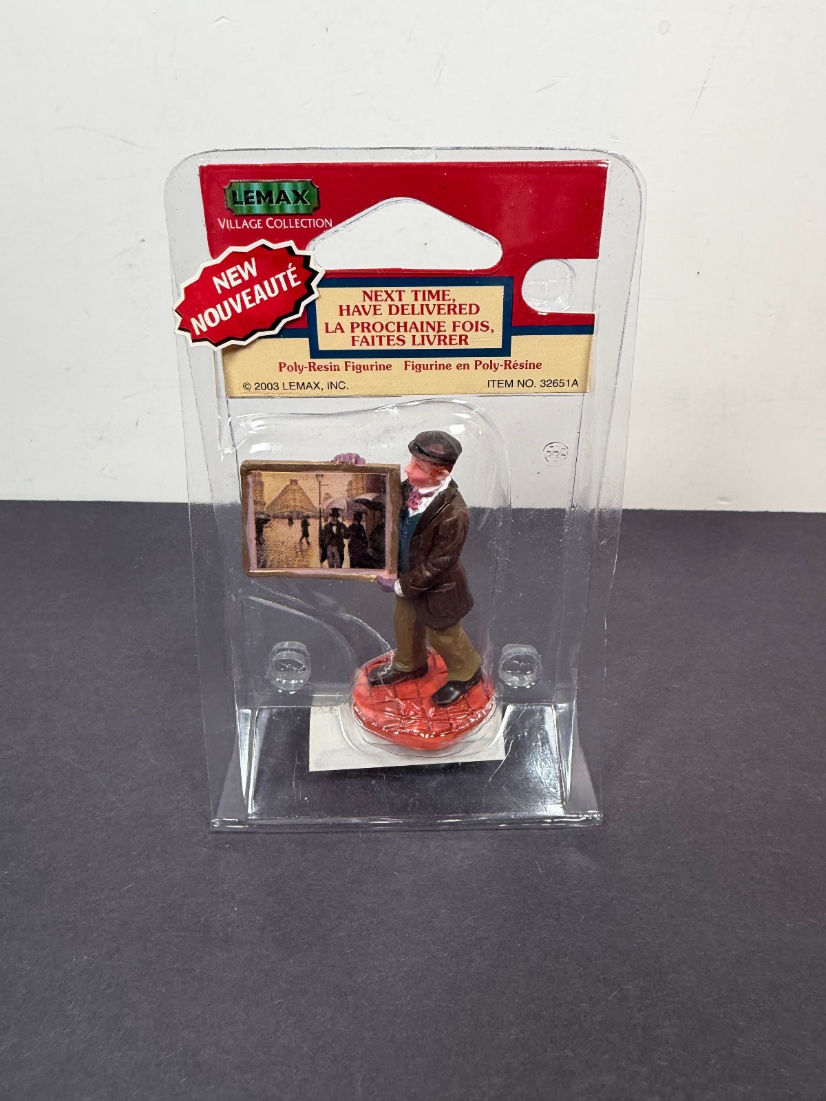 Lemax Village NEXT TIME HAVE DELIVERED Poly-Resin Figurine Figure 2003 32651A