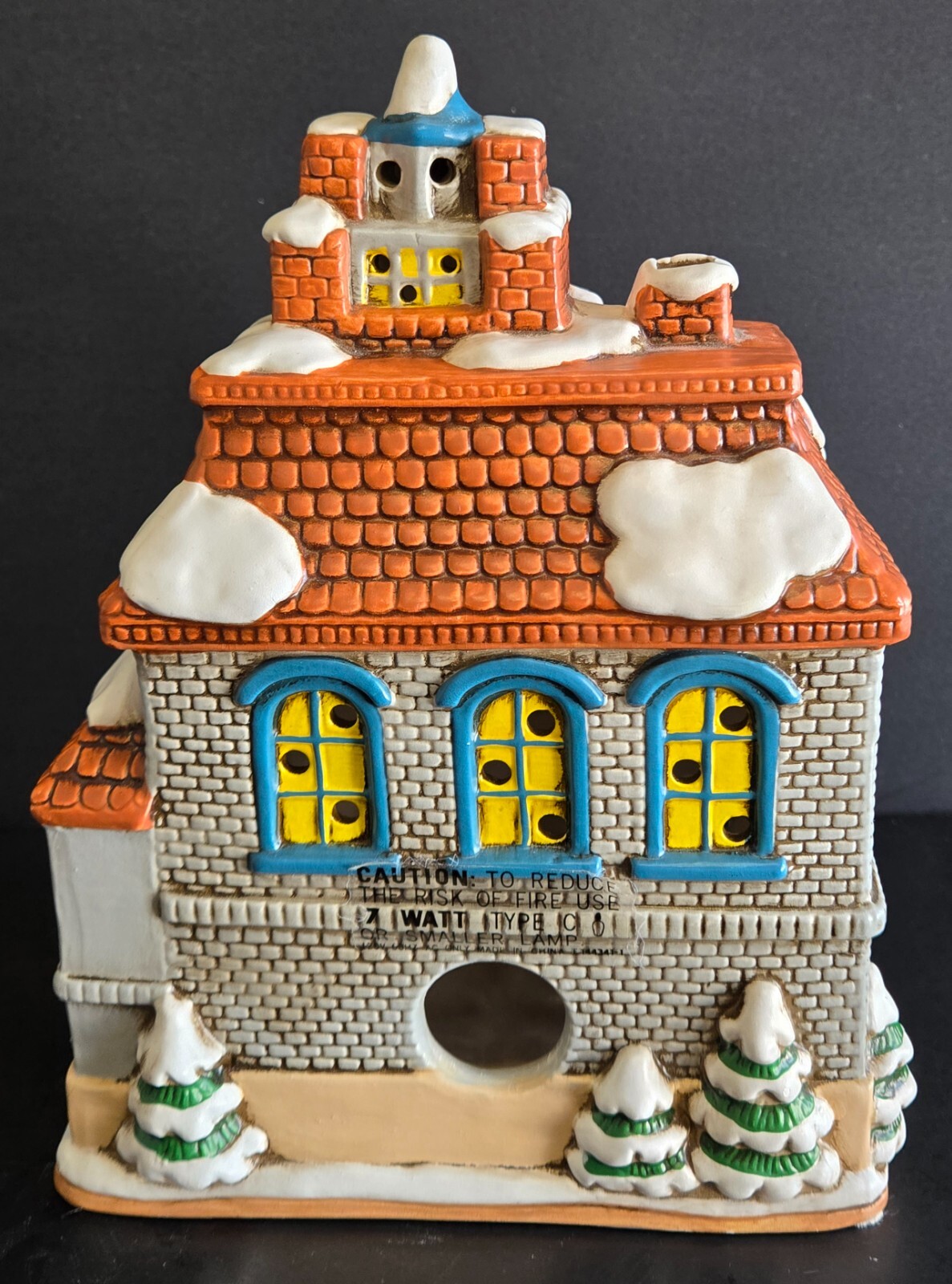 Lefton Colonial Village Xmas Byron Wood 1987 Graystone House #06339