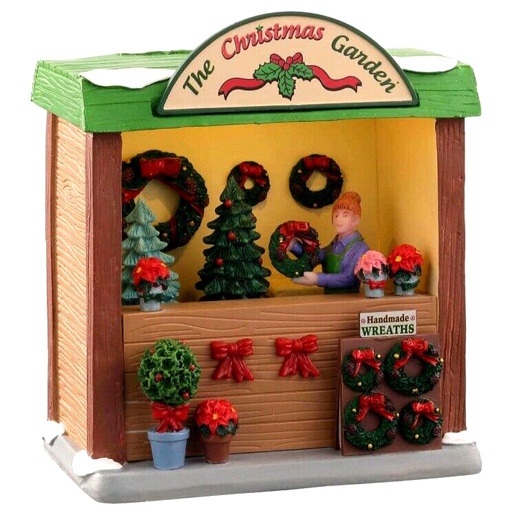 Lemax THE CHRISTMAS GARDEN # 14908 Christmas Village Lighted Table Accent NEW