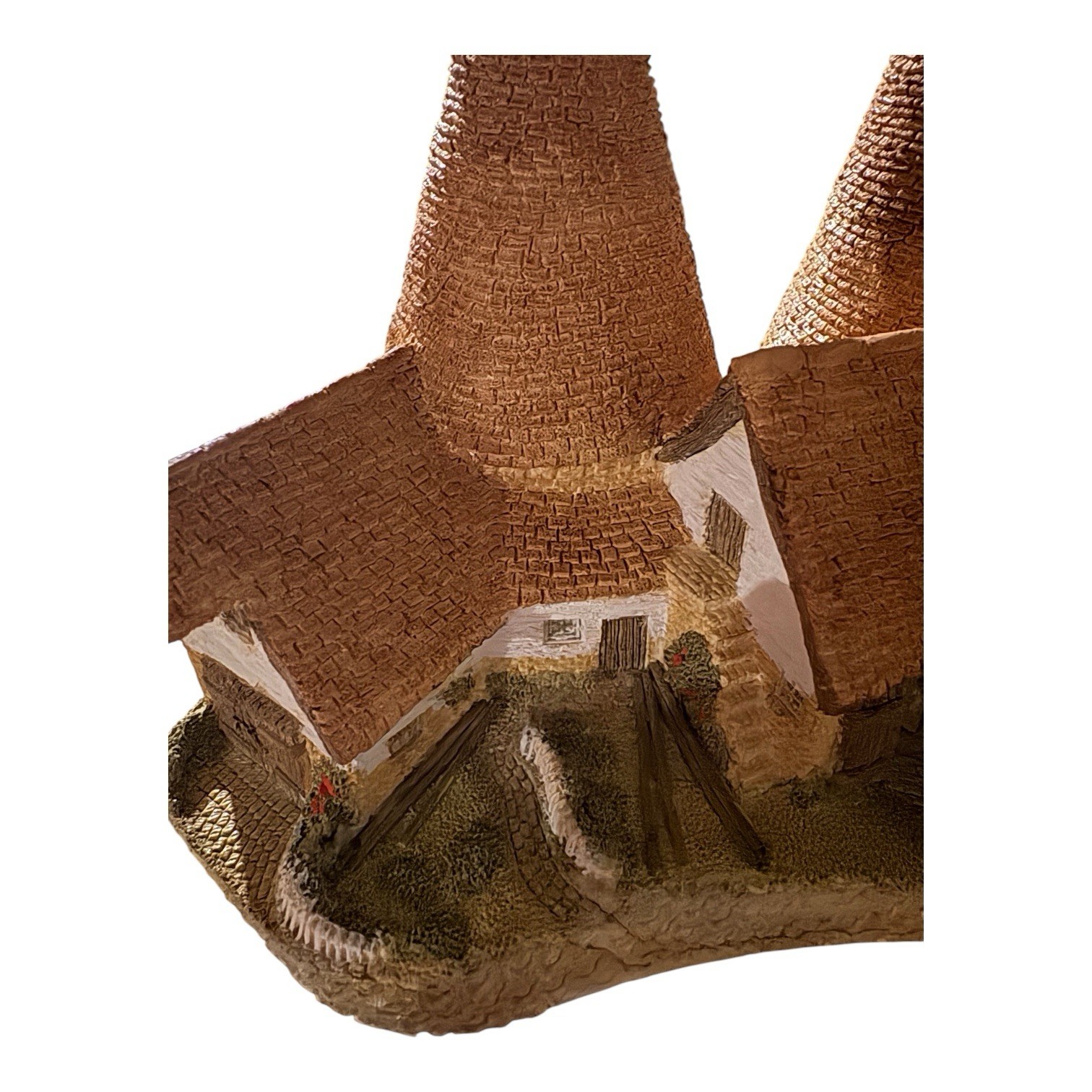 David Winter Cottages Triple Oast House Vintage 1981 Handmade Hand Painted Boxed