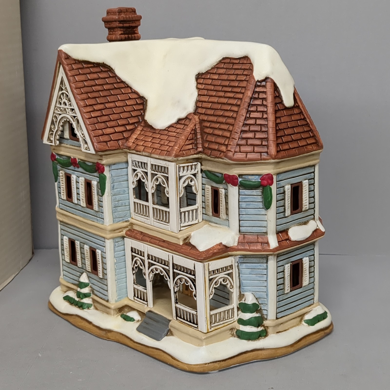 Lefton SPRINGFIELD HOUSE Colonial Christmas Village 00989 Holiday 1996