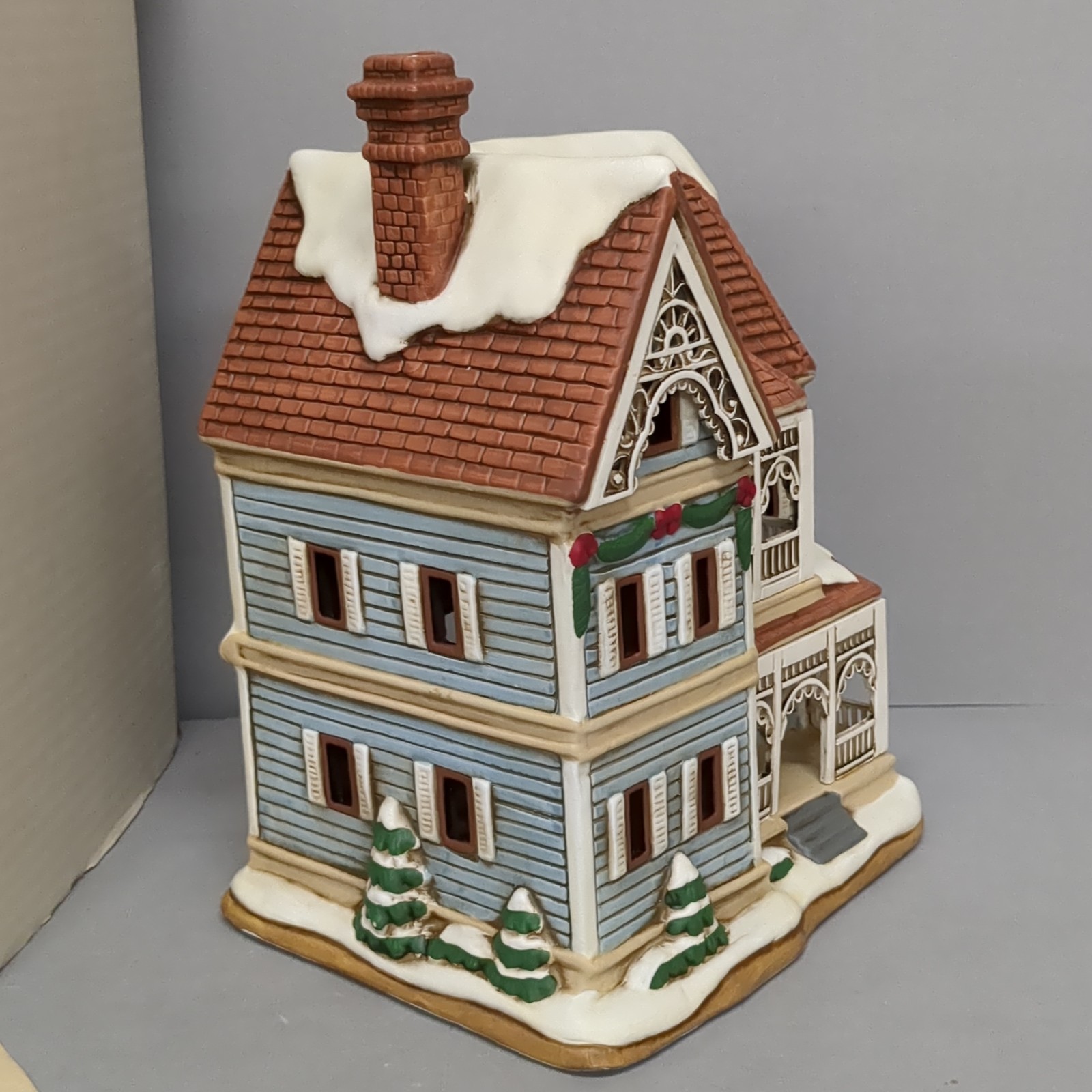 Lefton SPRINGFIELD HOUSE Colonial Christmas Village 00989 Holiday 1996