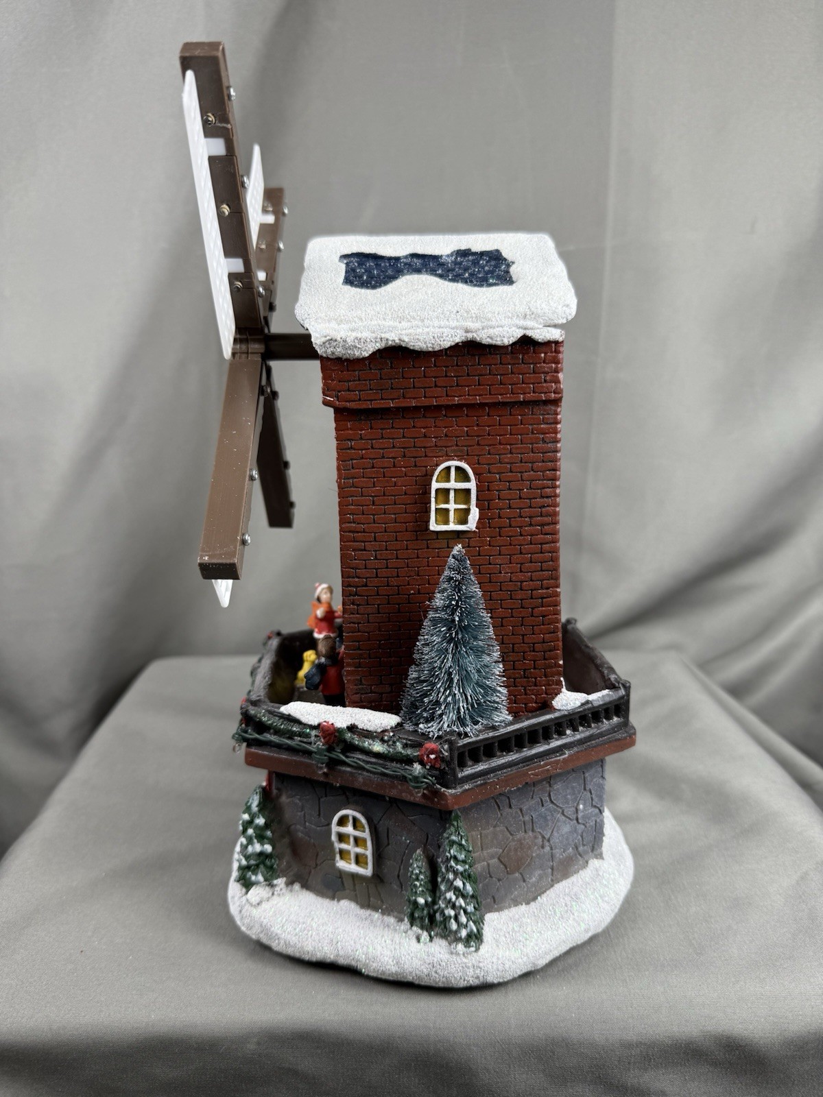 FG Square Animated Windmill With Music And LED Lights #289-1228
