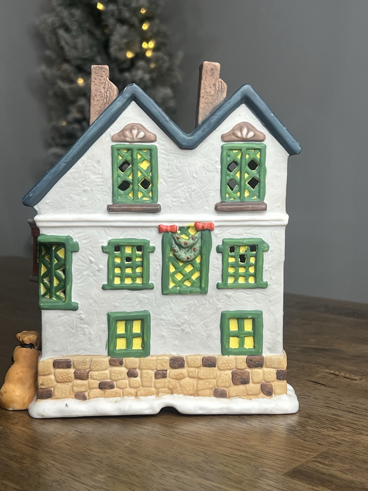 Mercuries Lighted 1995 Christmas Village Town Grocery Store
