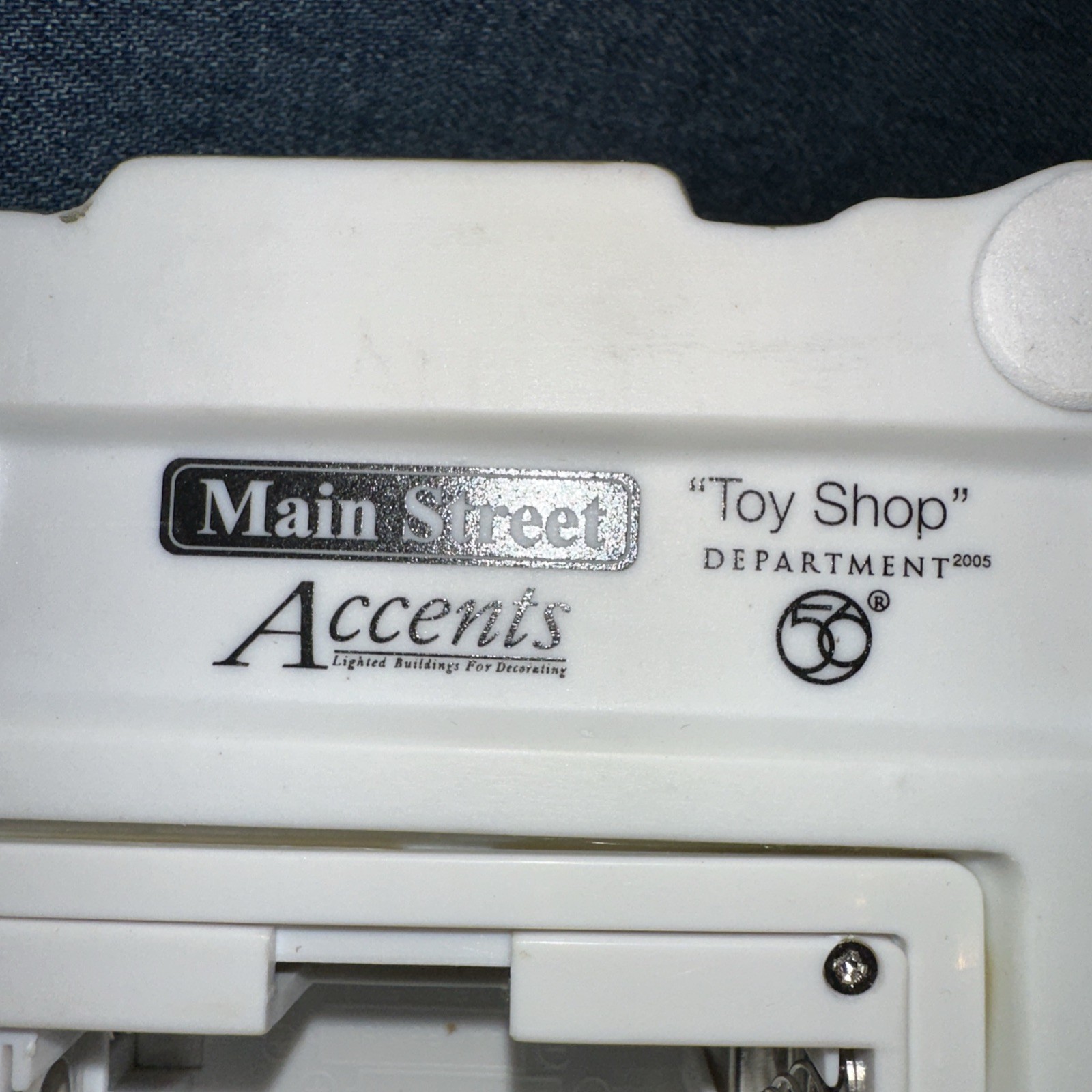 Dept 56 Accents, Main Street , Toy Shop ,Display Anywhere Lights, Works, in Box