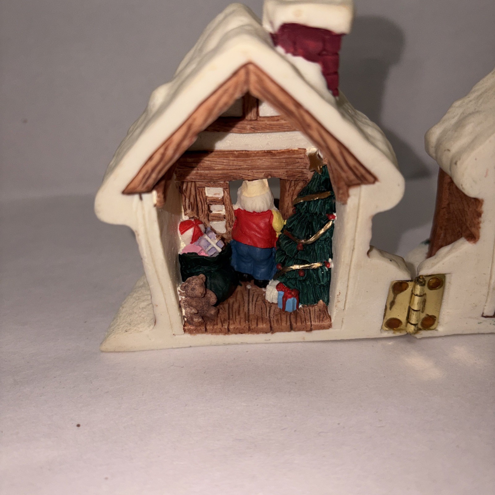 Midwest Cannon Falls Christmas Hinged Cottage Santa Mrs Claus Resin House Decor