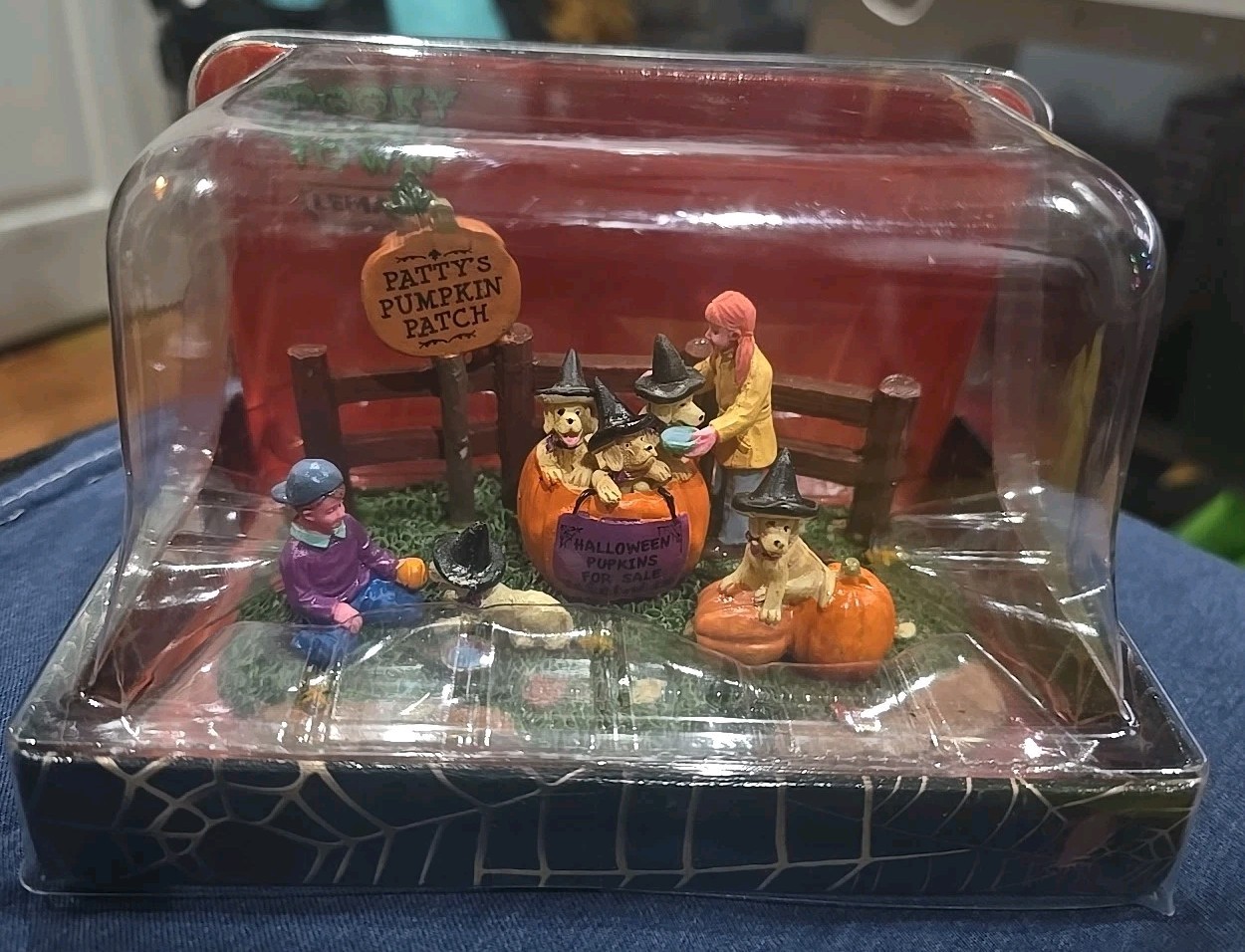 2016 Lemax Spooky Town Patty’s Pumpkin Patch Halloween Pupkins For Sale Retired
