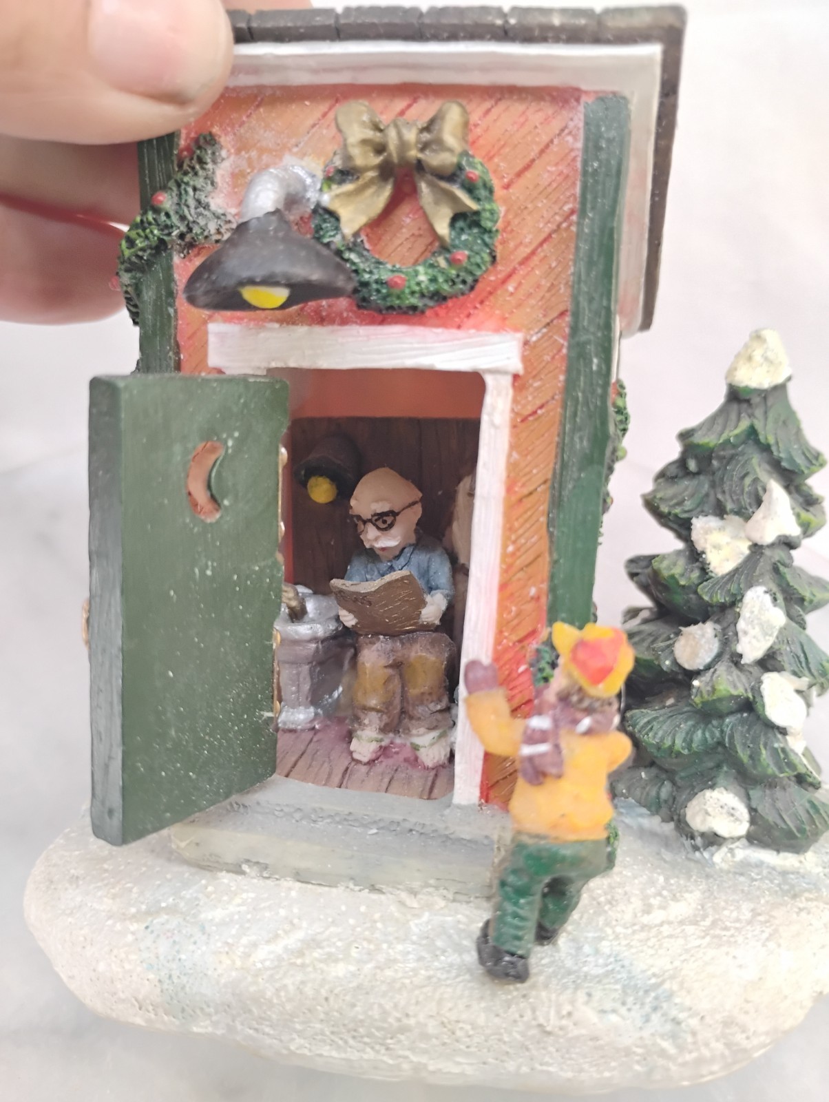 Vintage Unmarked Winter Outhouse